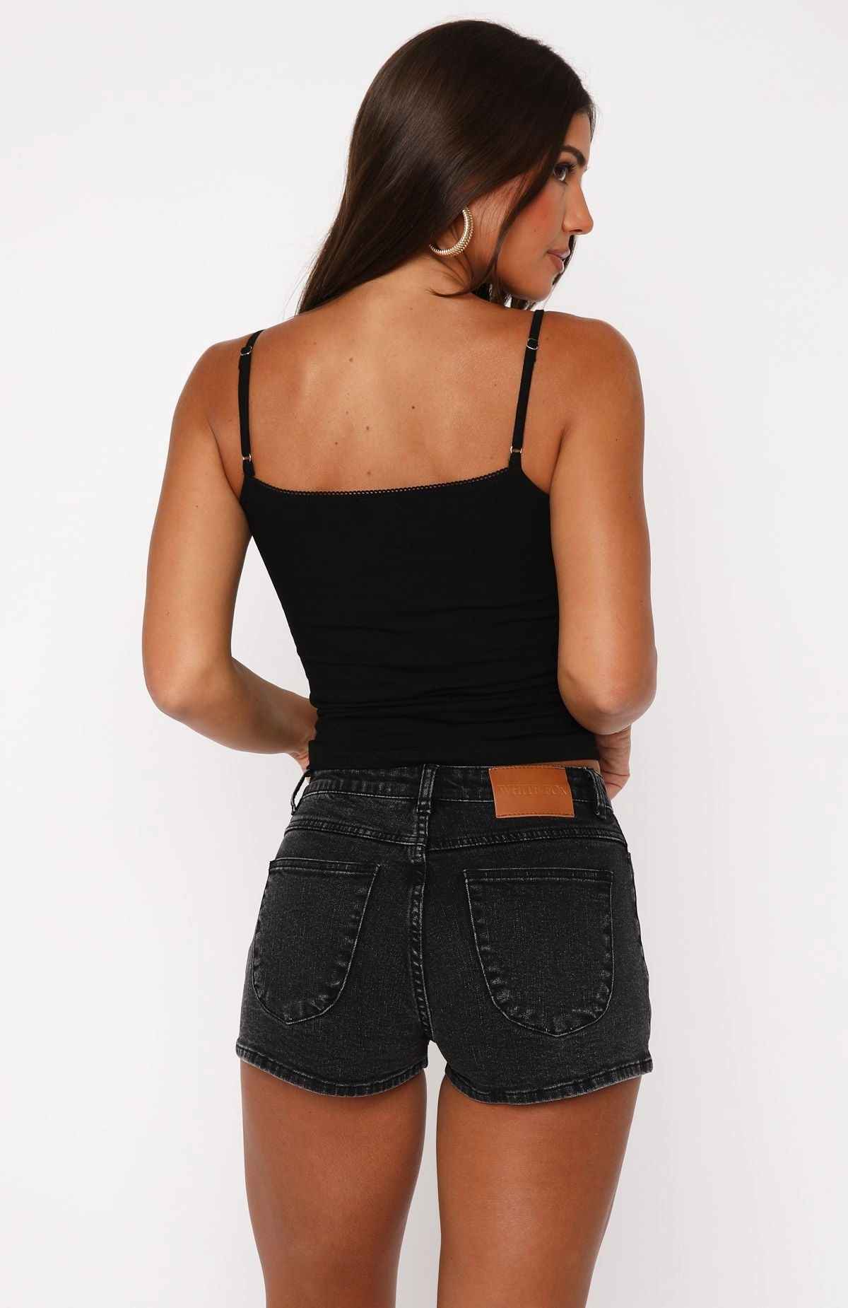 Remi Denim Shorts Black Acid Comfortable Stretch Go Light