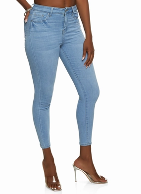 WAX Whiskered Skinny Ankle Jeans Street Fashion Affordable Stay Stylish