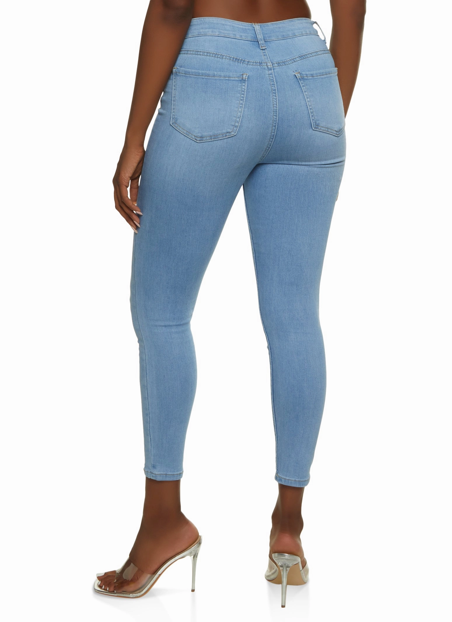 WAX Whiskered Skinny Ankle Jeans Daily Clothing Teen Outfit Night Out Party Look