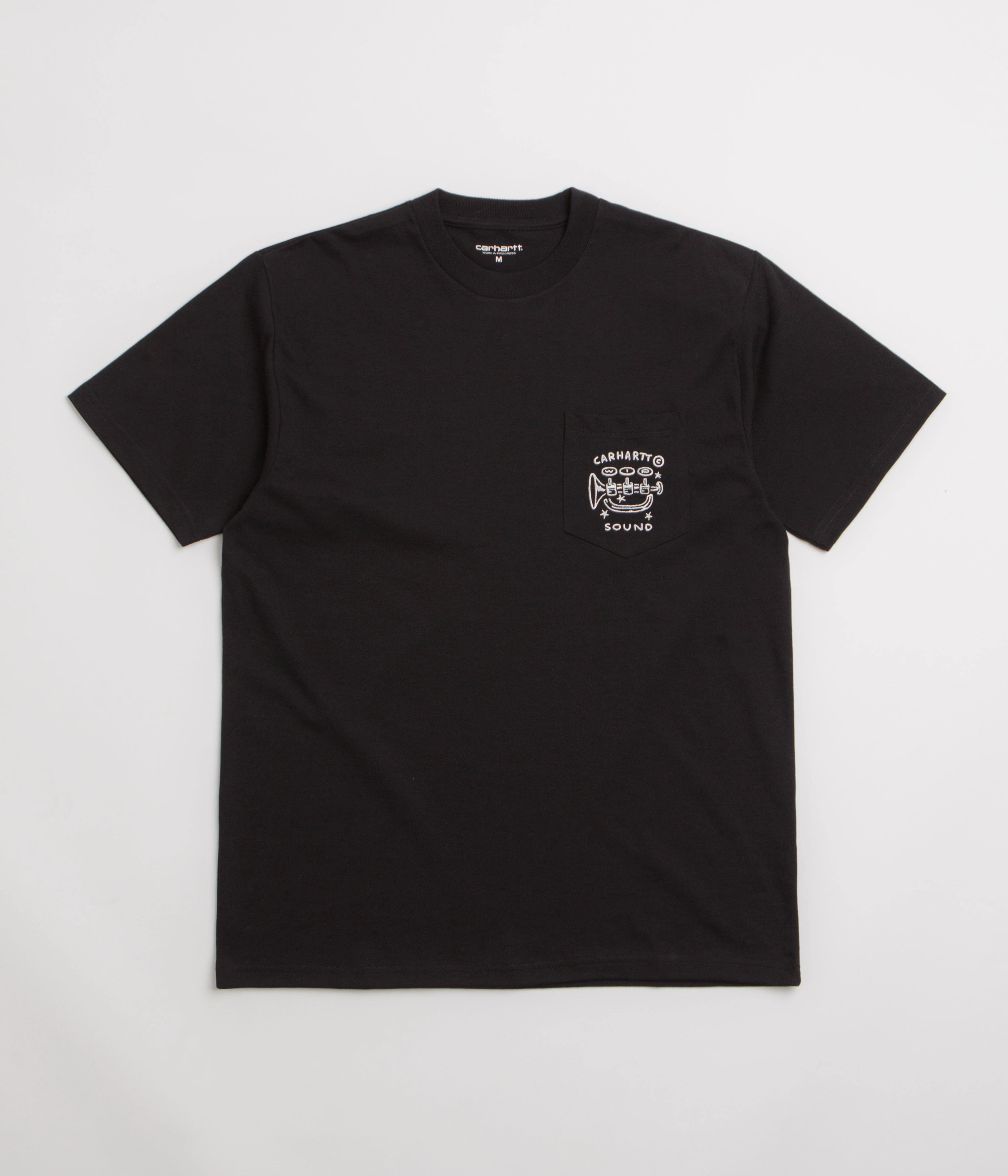 MultipurposeCuffs Effortless Vibe Carhartt Fragments Pocket T-Shirt - Black / White