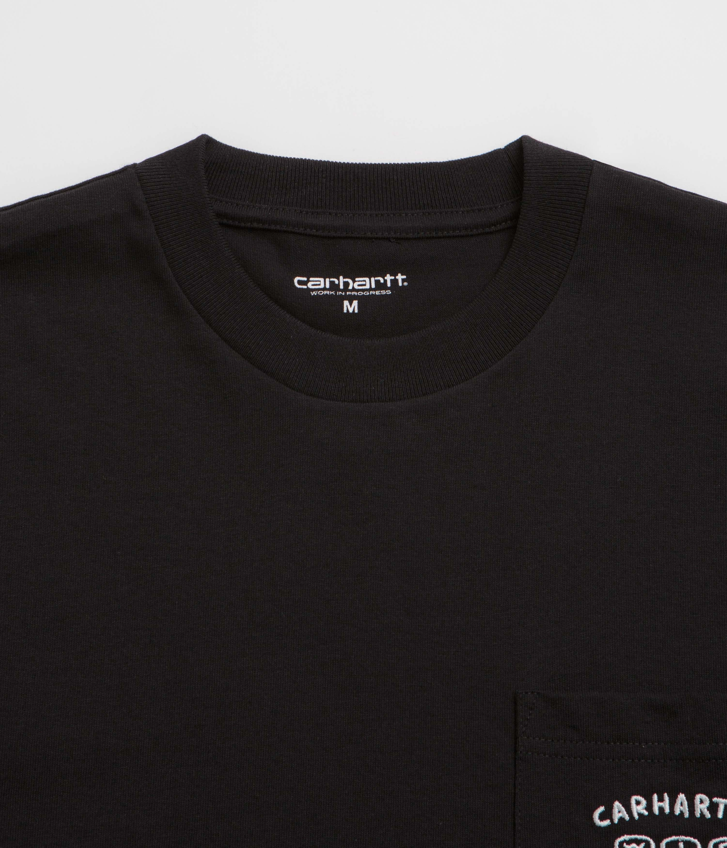 EcoFriendly Dye Luxury exclusivity Carhartt Fragments Pocket T-Shirt - Black / White