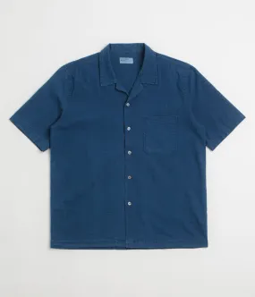 Hooded Neckline Universal Works Road Shirt - Washed Indigo