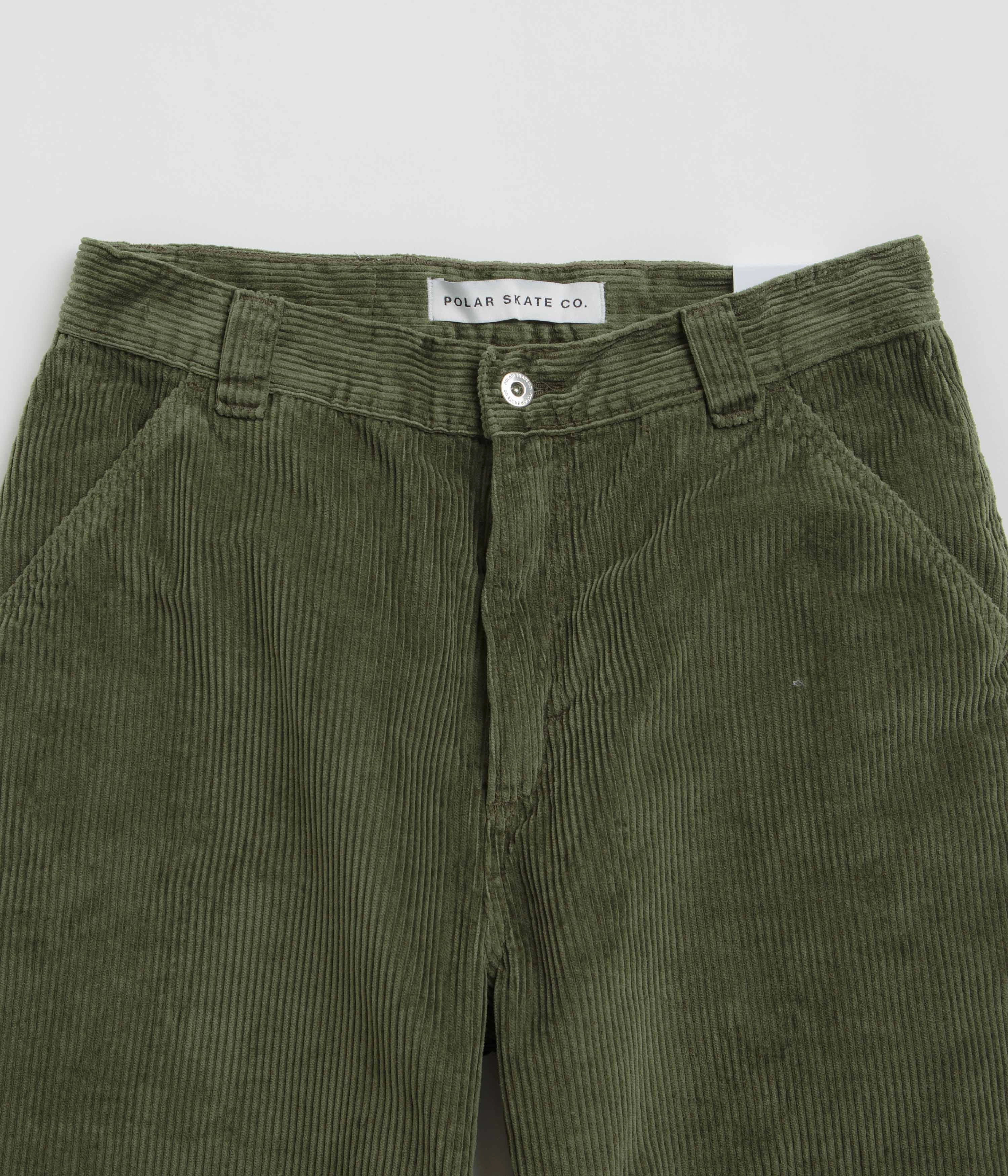 Polar Cord 44 Pants - Uniform Green StainResistantCoating Flattering Waist