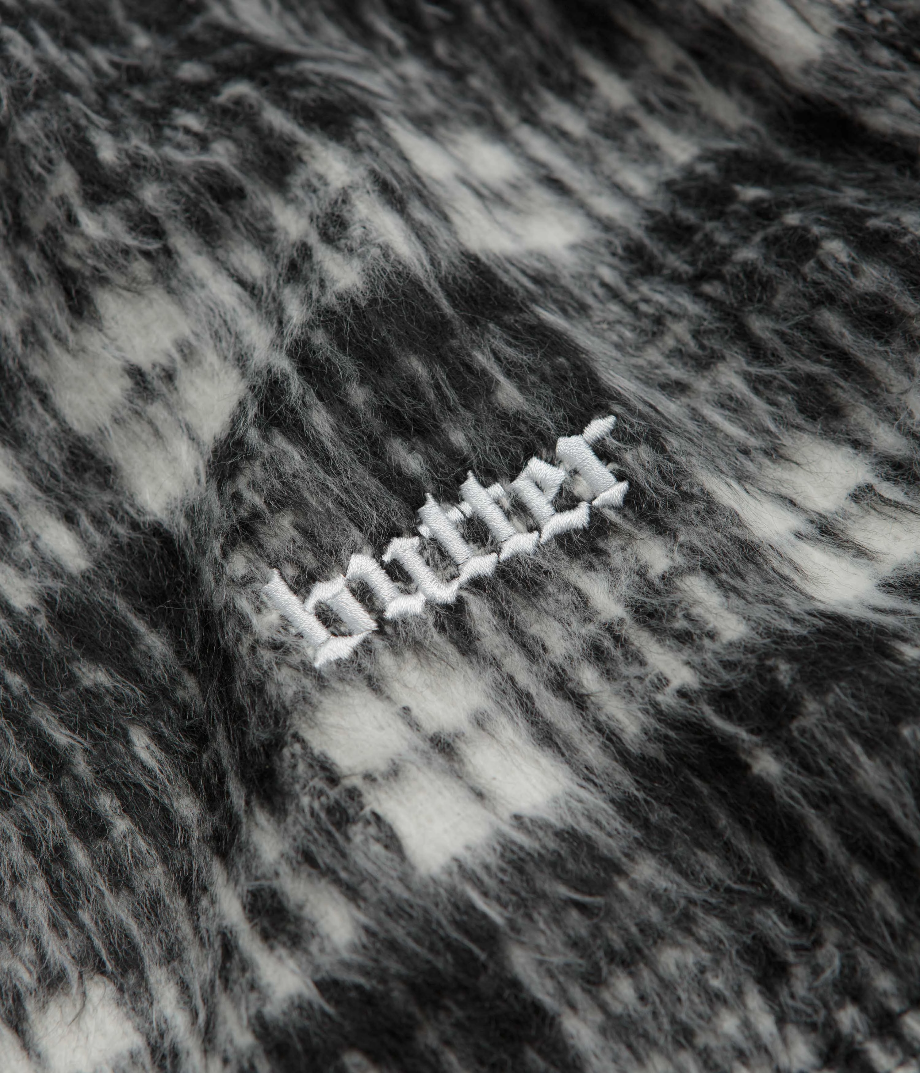 Tailored Silhouette Butter Goods Heavy Plaid Work Jacket - Black / White