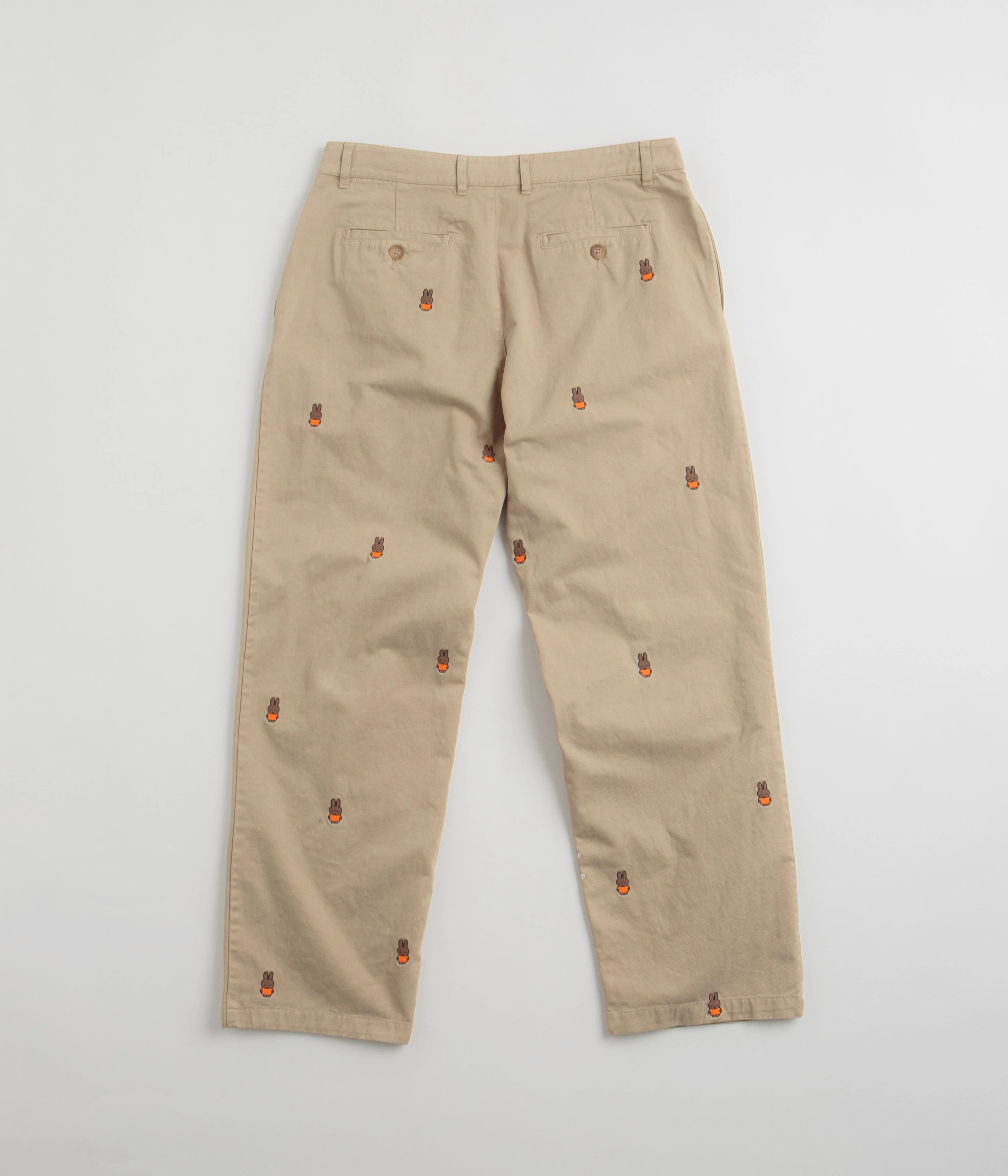 Pop Trading Company x Miffy Suit Pants - Khaki Secure Waistband Adjustable Waist