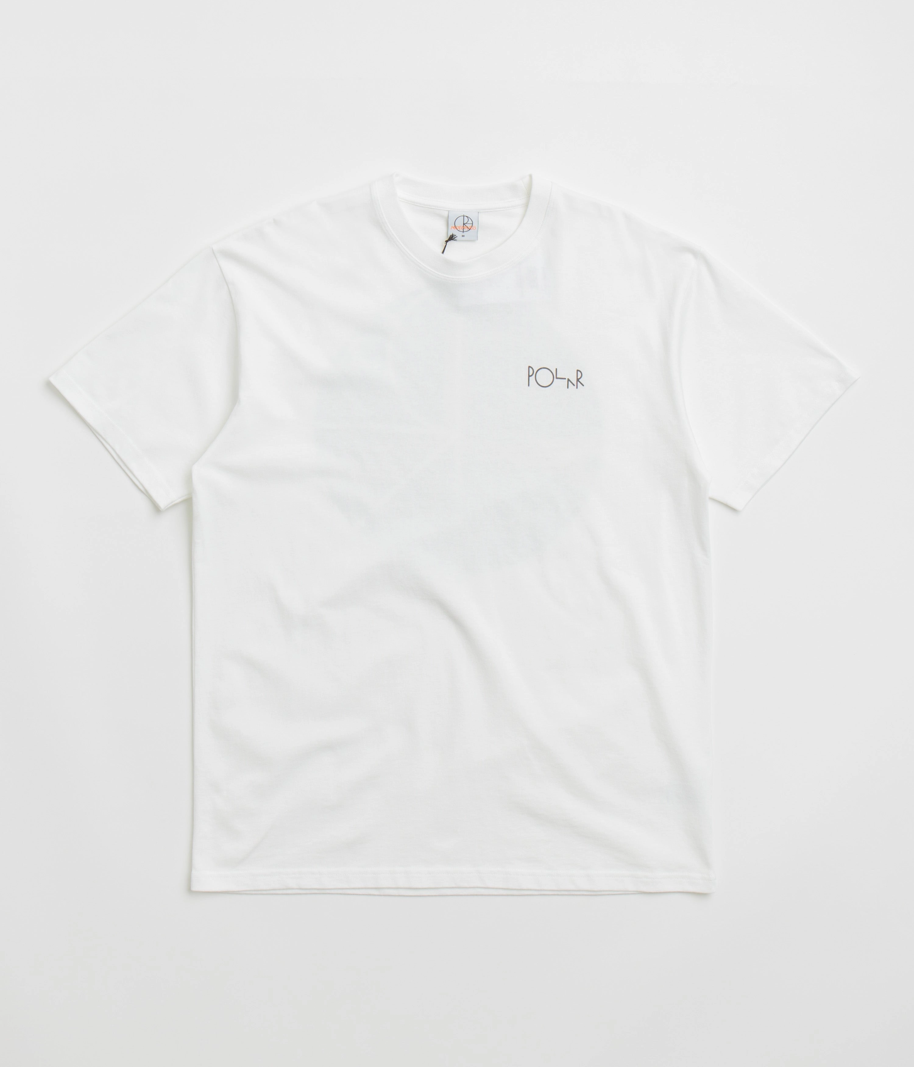 Polar Burnside 2084 Fill Logo T-Shirt - White Oversized Fit Simple Comfort Wear