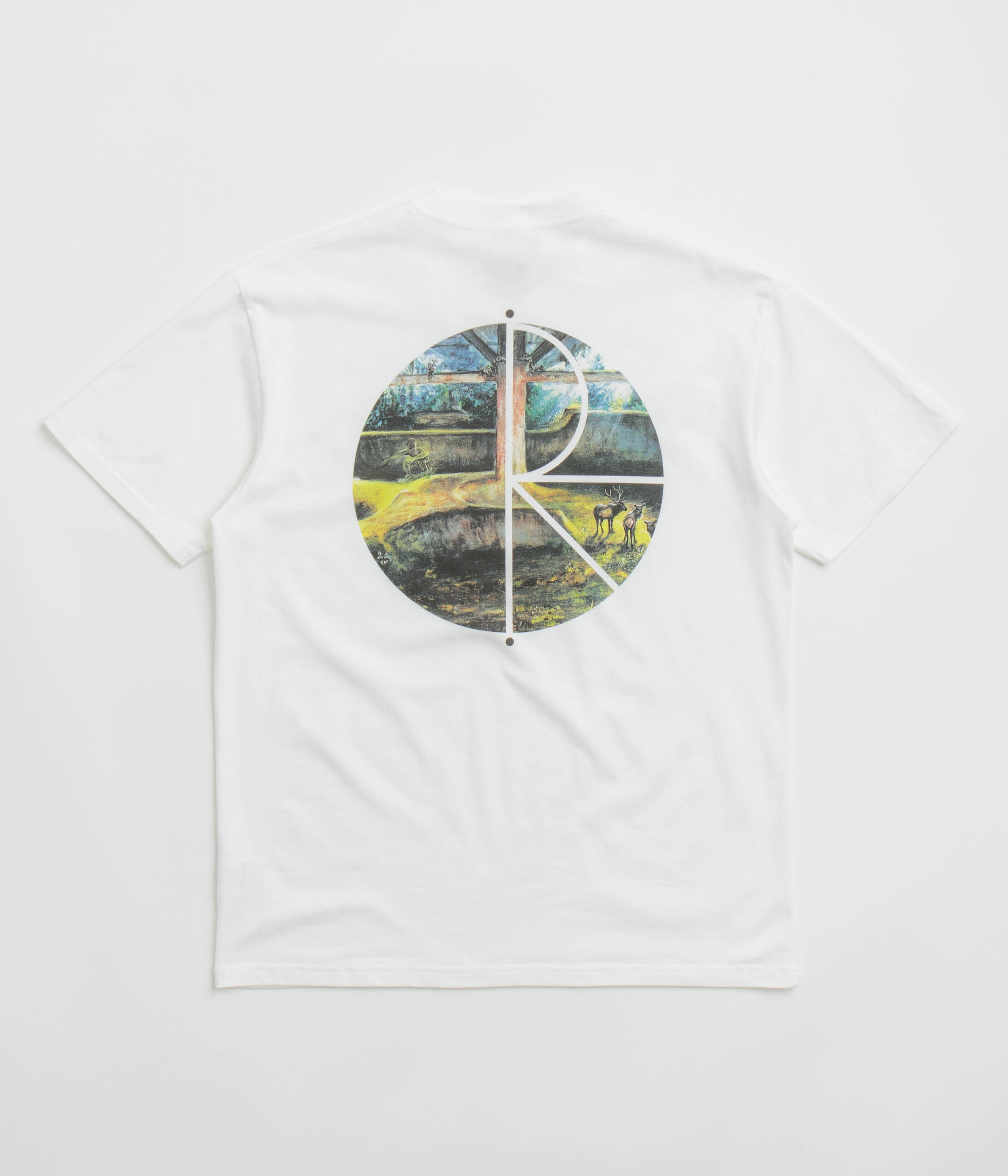 Soft and Light Polar Burnside 2084 Fill Logo T-Shirt - White
