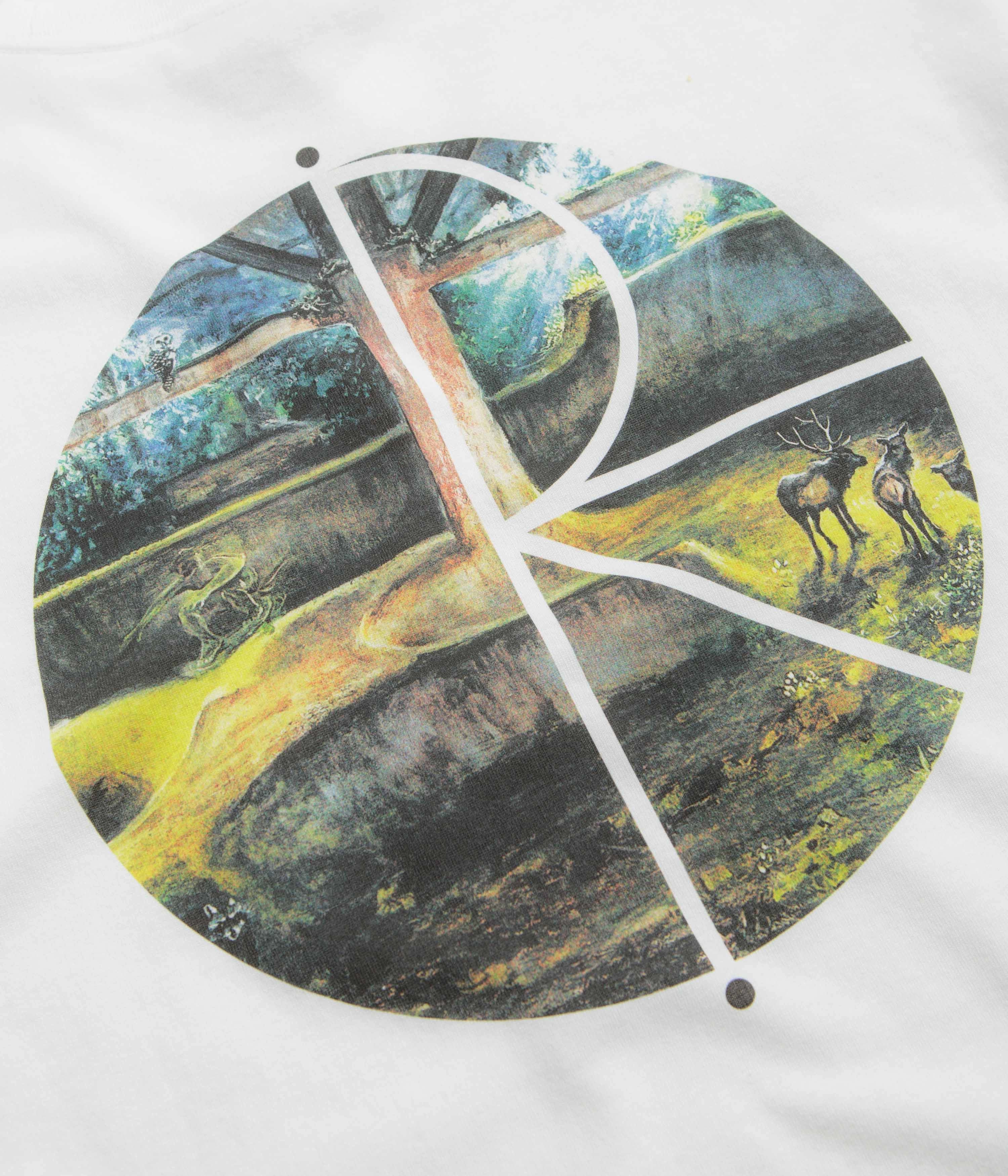 Anti Static Finish Active Essentials Polar Burnside 2084 Fill Logo T-Shirt - White