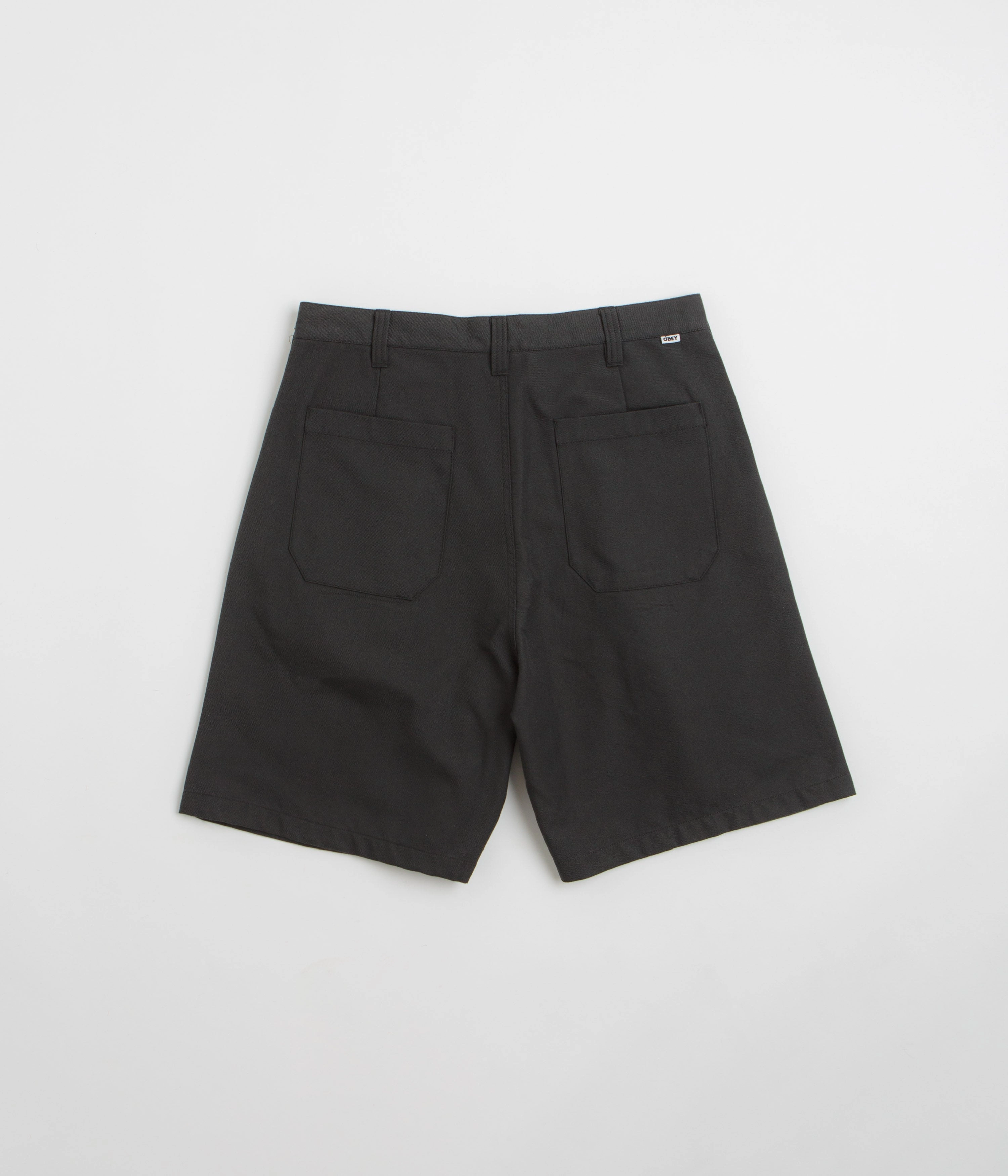 Obey Oliver Shorts - Pirate Black Stretchy Waist Regular Fit