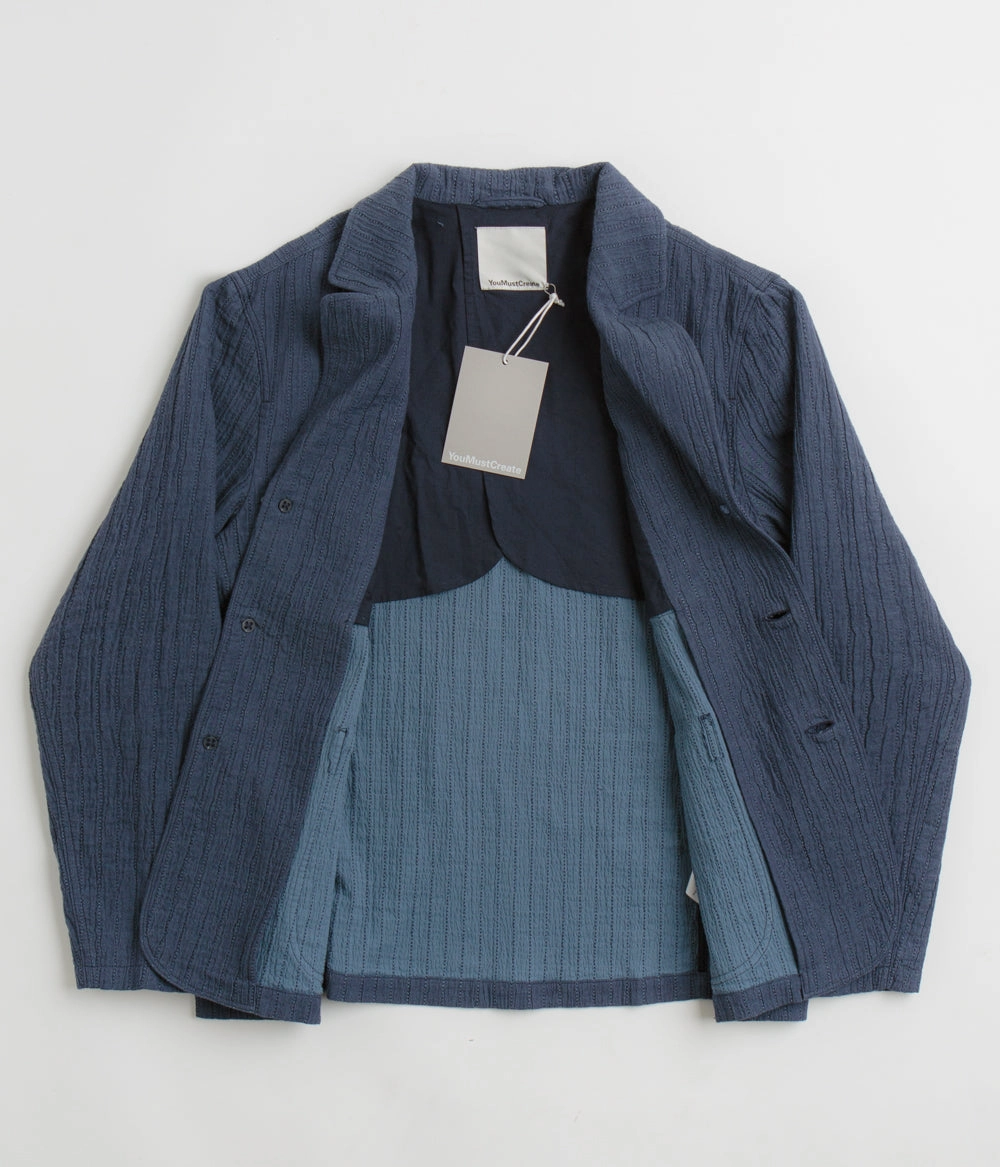 YMC Scuttlers Jacket - Blue Minimal Aesthetic Easy Care Finish