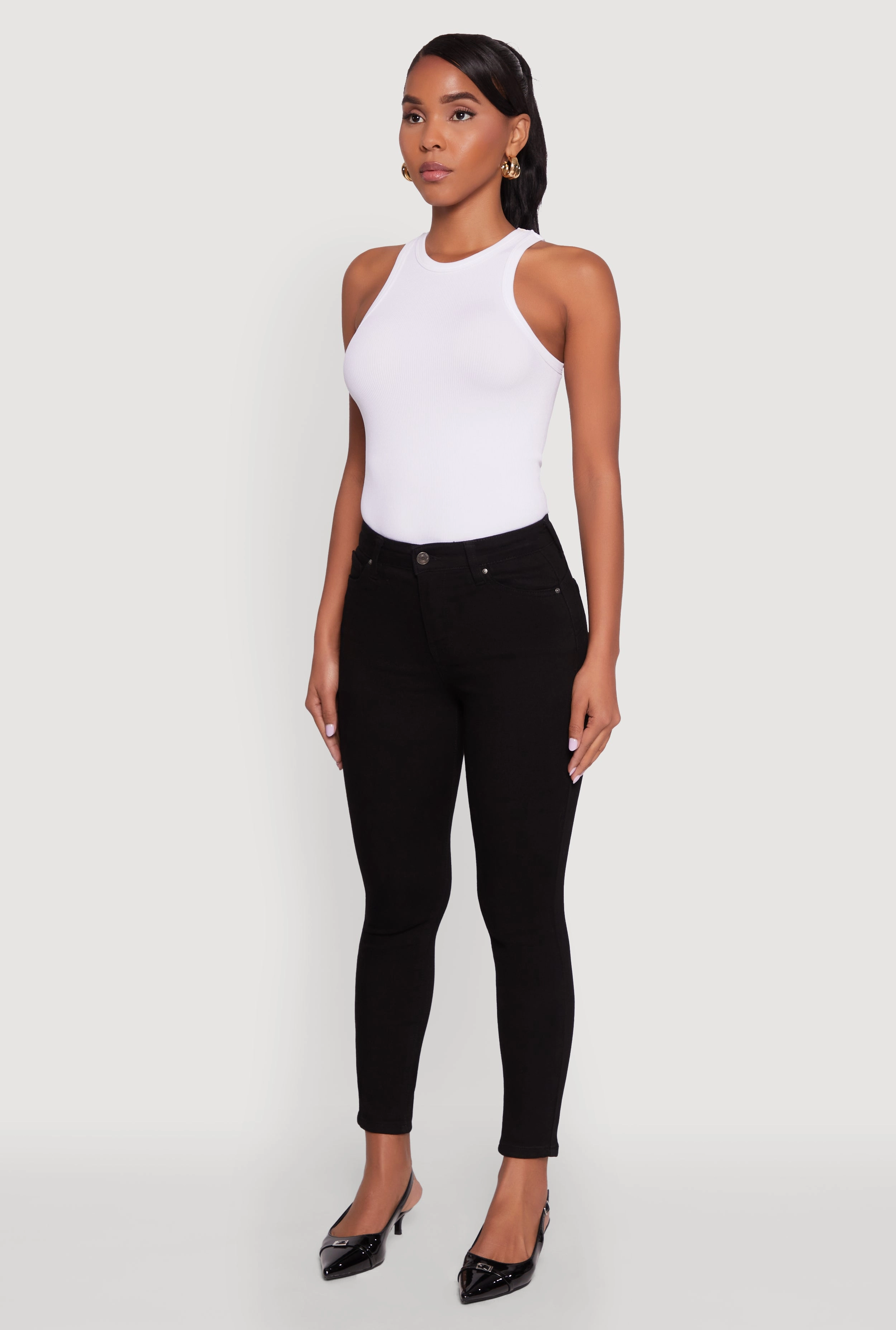 Relaxed Style Smart Casual Minimalist Style Minimalist Weekend Getaway Casual WAX Whiskered Cropped Skinny Jeans
