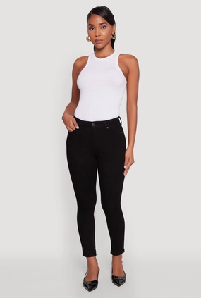 WAX Whiskered Cropped Skinny Jeans Base Outfit Fashion Piece