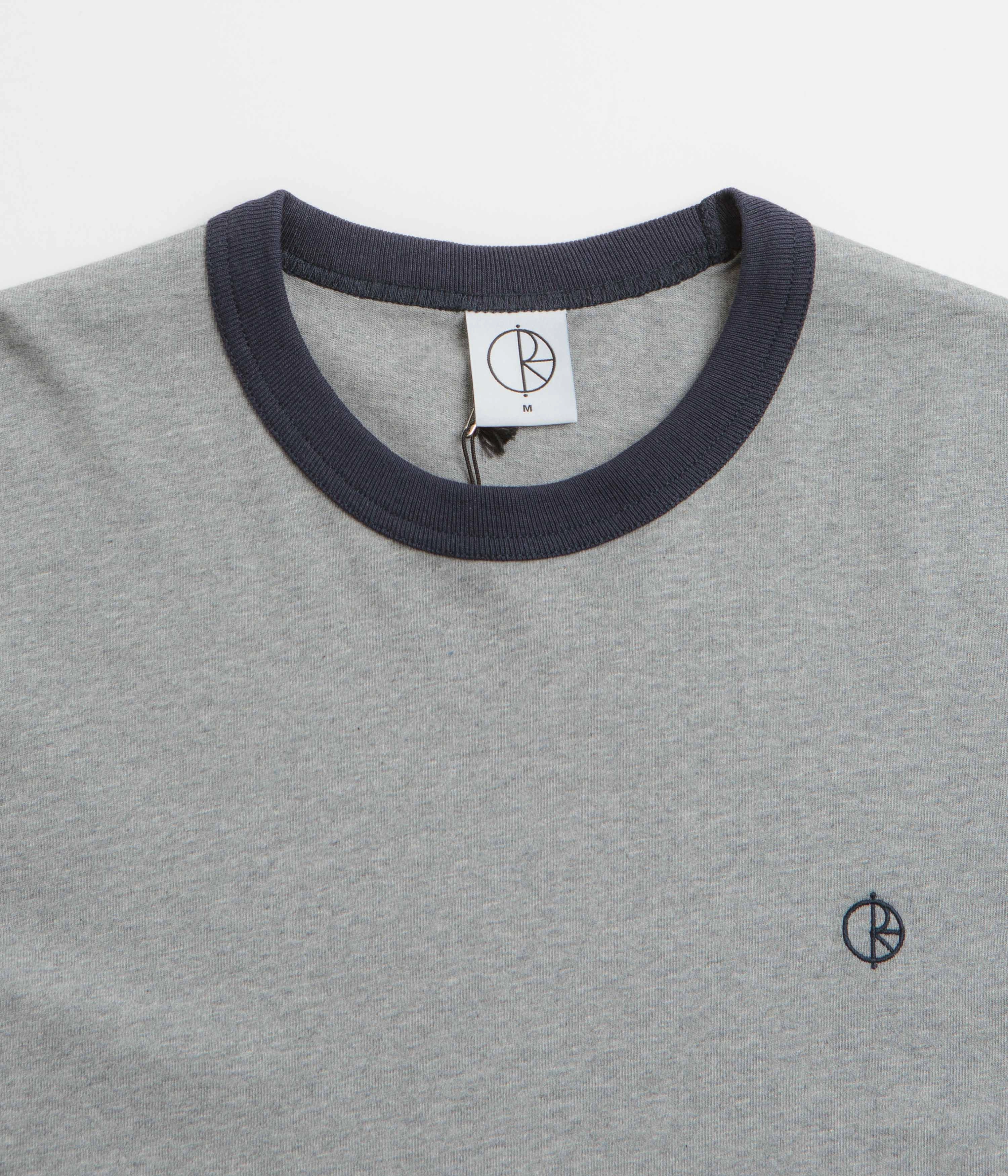 Daily Trend Polar Ringer T-Shirt - Heather Grey / Navy / Navy