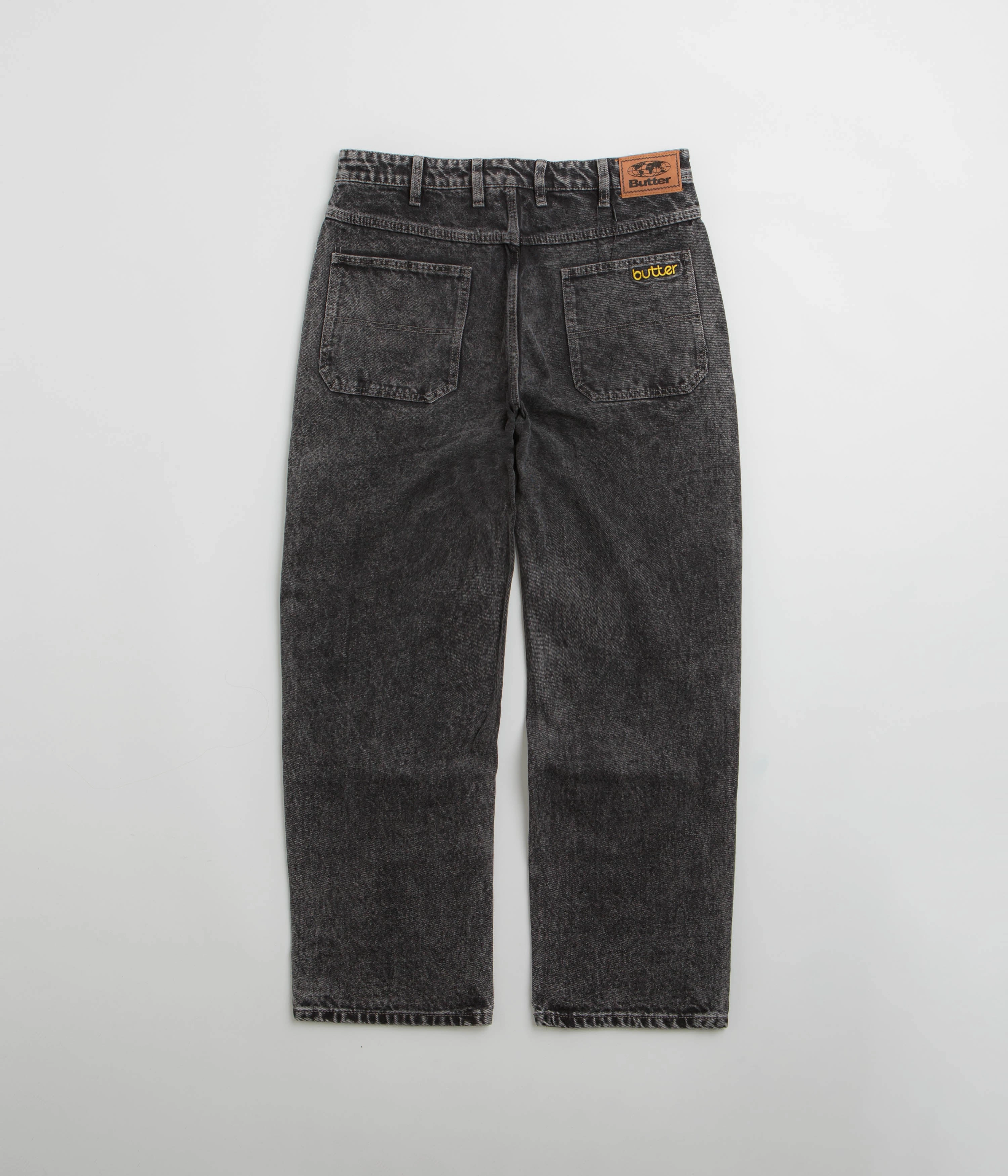 Durable Seam Construction Durable Wear Butter Goods Alpine Jeans - Distressed Black