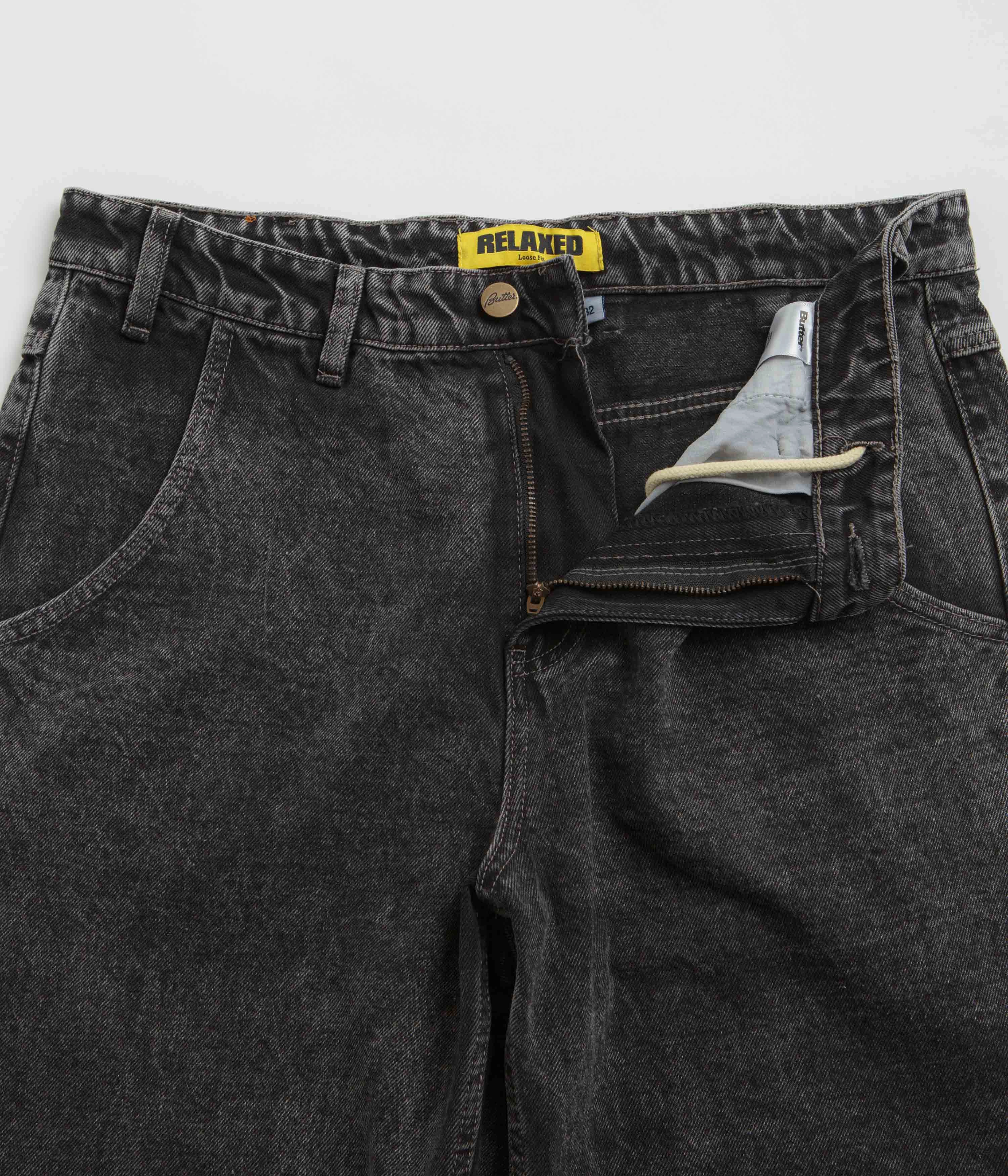 Butter Goods Alpine Jeans - Distressed Black Chilly Day Ready