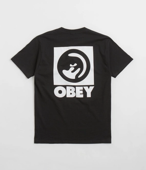 Obey Bold Eye T-Shirt - Black Low Impact Processing