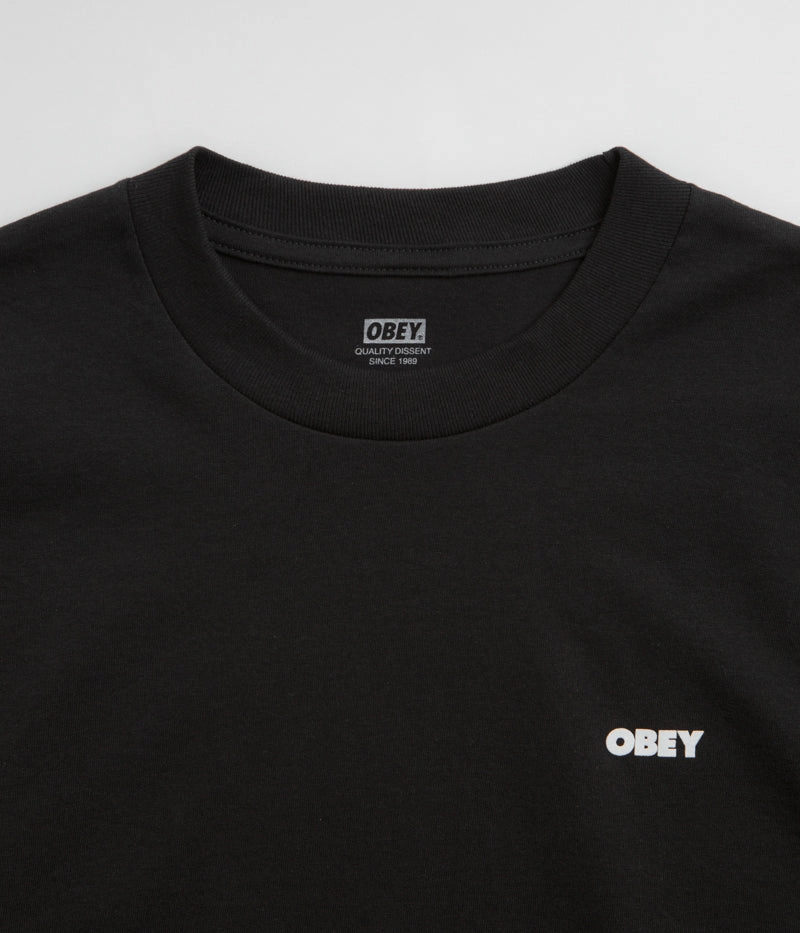 Outdoor Fashion Low Impact Manufacturing Obey Bold Eye T-Shirt - Black