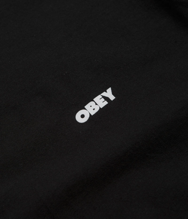 LightweightBlend High-Quality Fabric Obey Bold Eye T-Shirt - Black