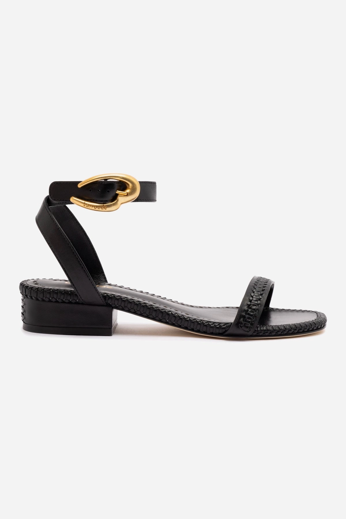 Verona Flat Sandal In Black Leather Fashionable