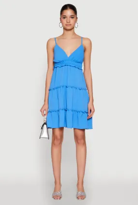 Crepe Knit Tiered Midi Dress Stylish Feel Timeless Layer