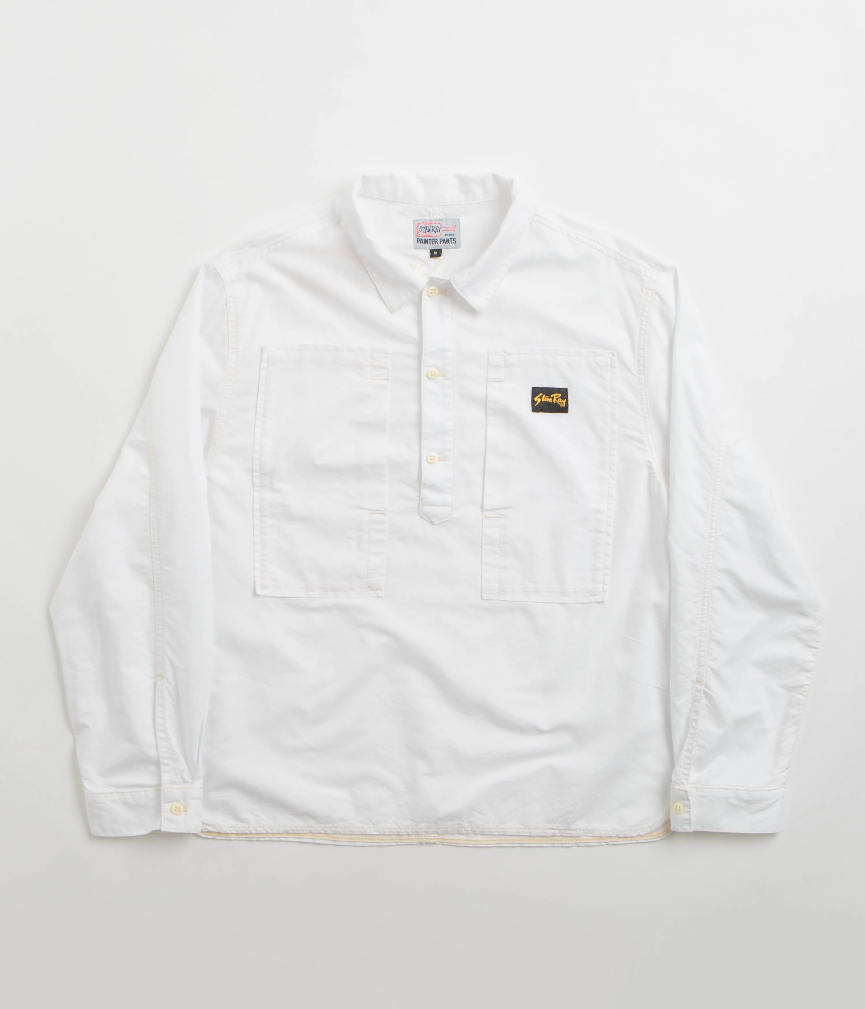 Stan Ray Painters Pop Over Shirt - Natural Cotton Oxford Tagless Labeling Matte Look