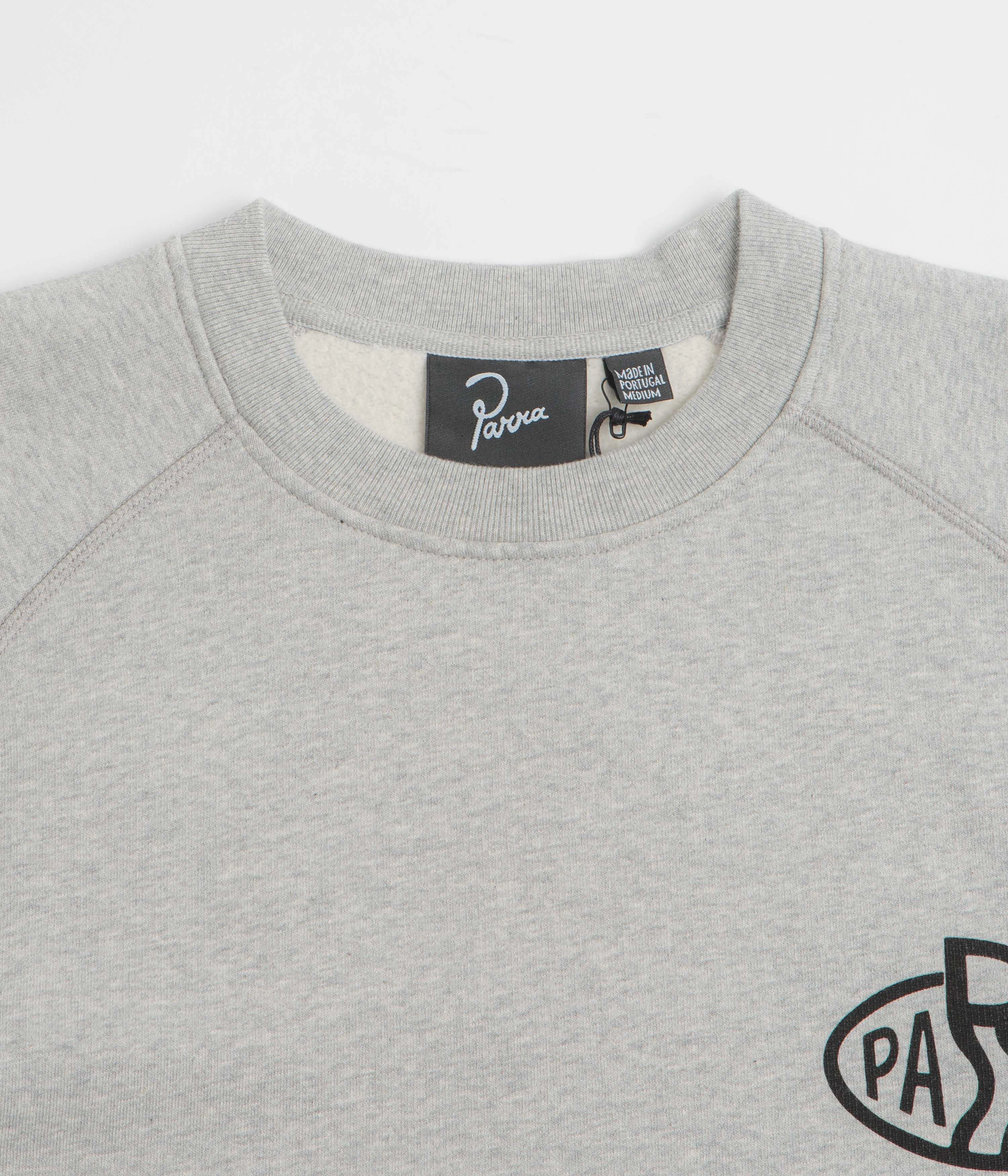by Parra Legs Logo Crewneck Sweatshirt - Heather Grey Cold Weather Must-Have Cozy Wearable