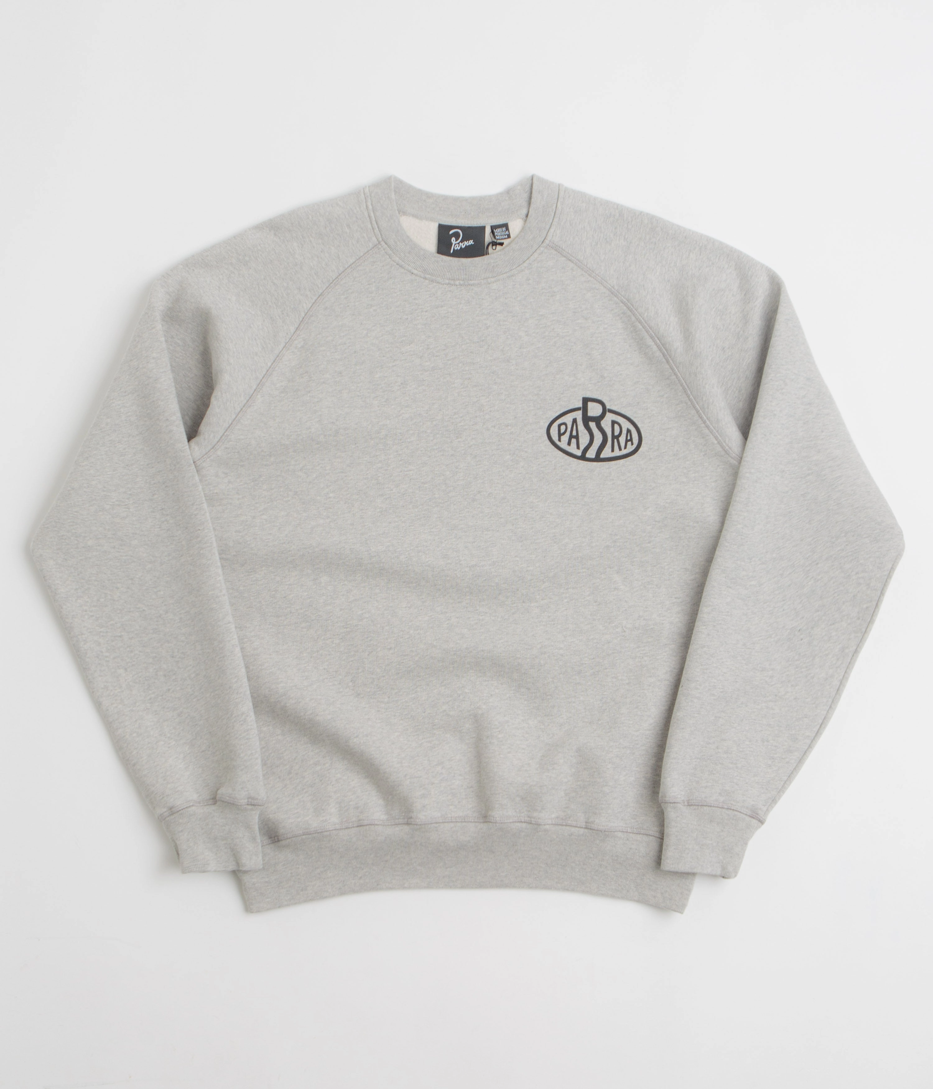 by Parra Legs Logo Crewneck Sweatshirt - Heather Grey Cozy Knit Style
