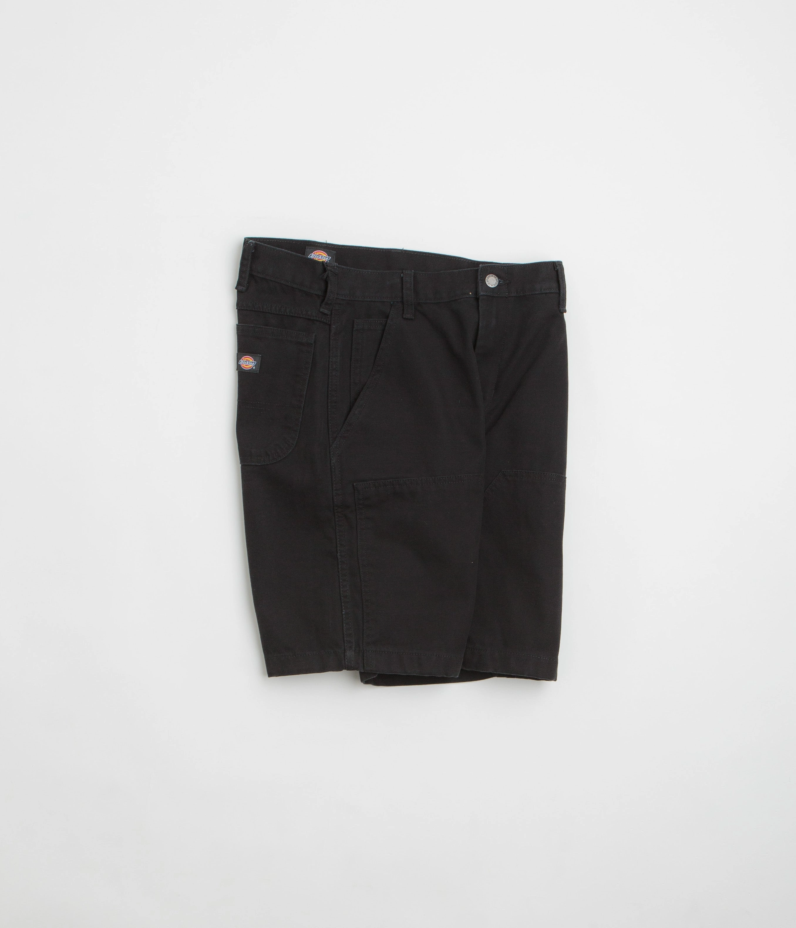 Dickies Duck Canvas Chap Shorts - Stone Washed Black Slim Motion Fit All Purpose Wear