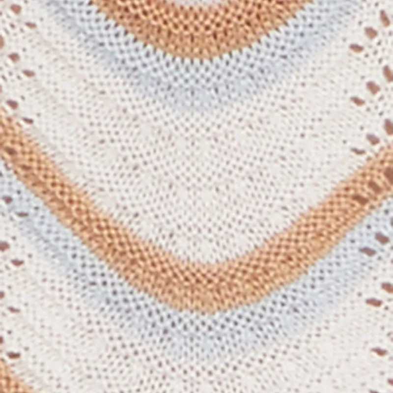 Tassel-Detail Madden Girl Pointelle Knit Strapless Tube Dress with Side Slit