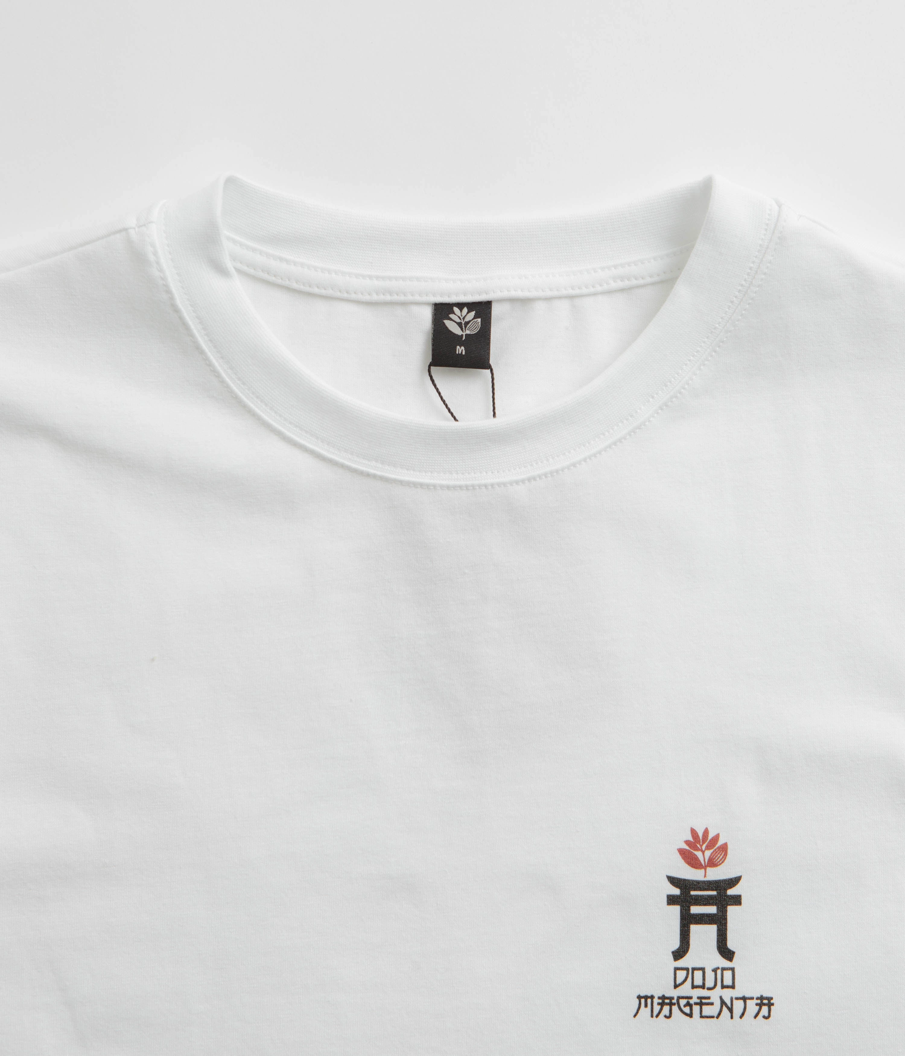 Magenta Dojo T-Shirt - White Smooth Look Eco Friendly Dye