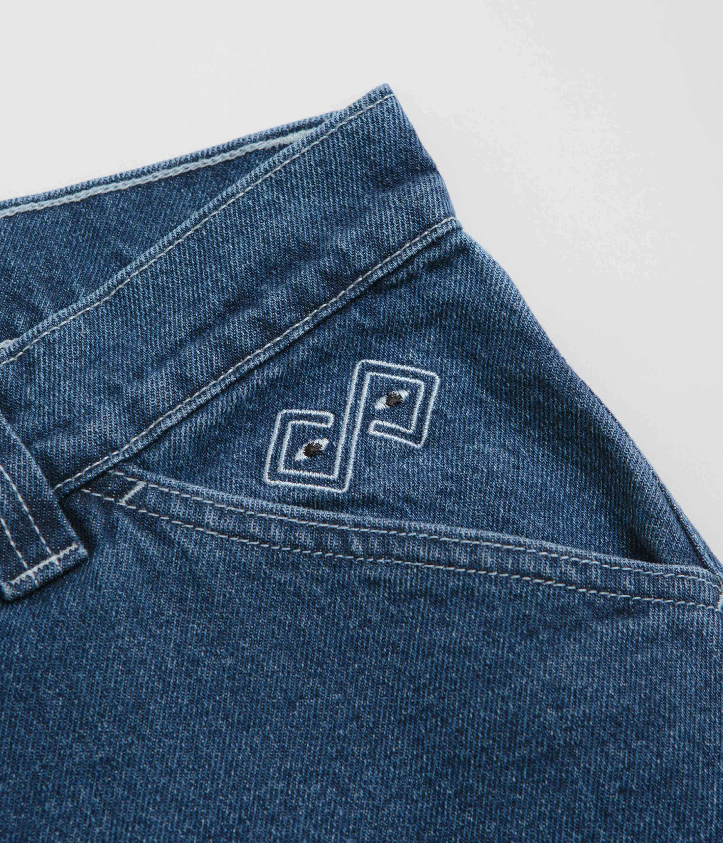 Ultra Soft Inner Layer Sporty Stretch Fit Magenta Ledge Jeans - Light Blue