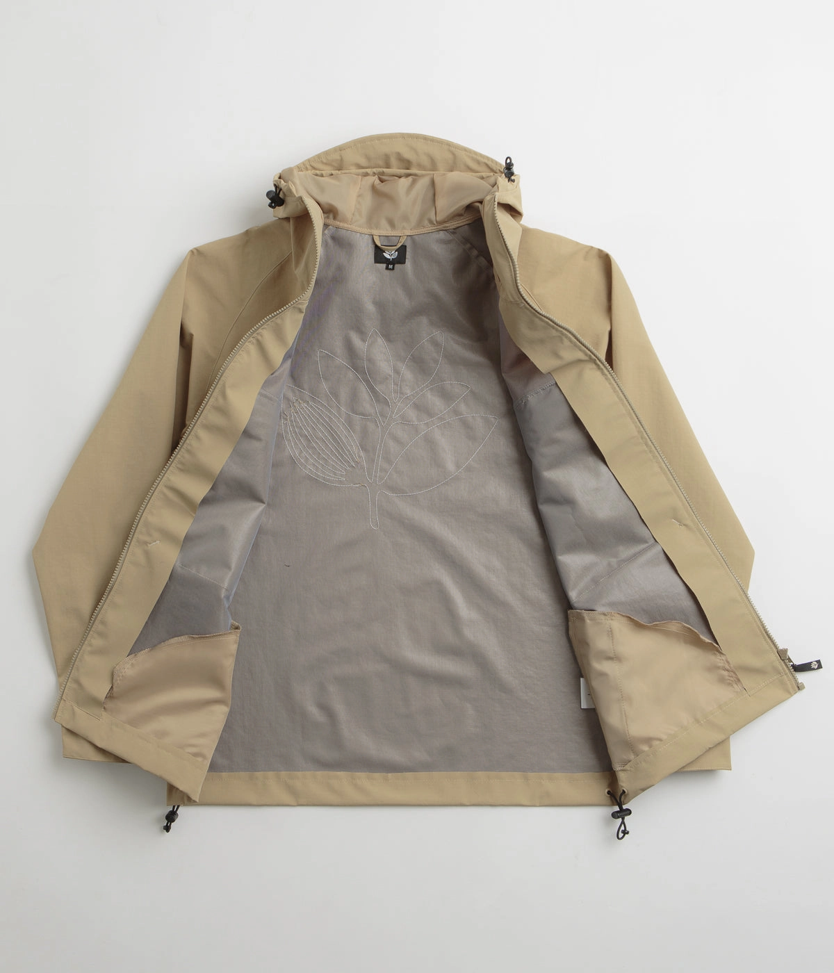 Magenta Storm Parka - Beige Smooth Zipper Glides