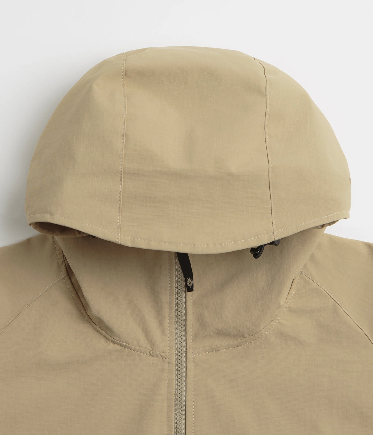 Durable Zipper Compact Travel Friendly Magenta Storm Parka - Beige