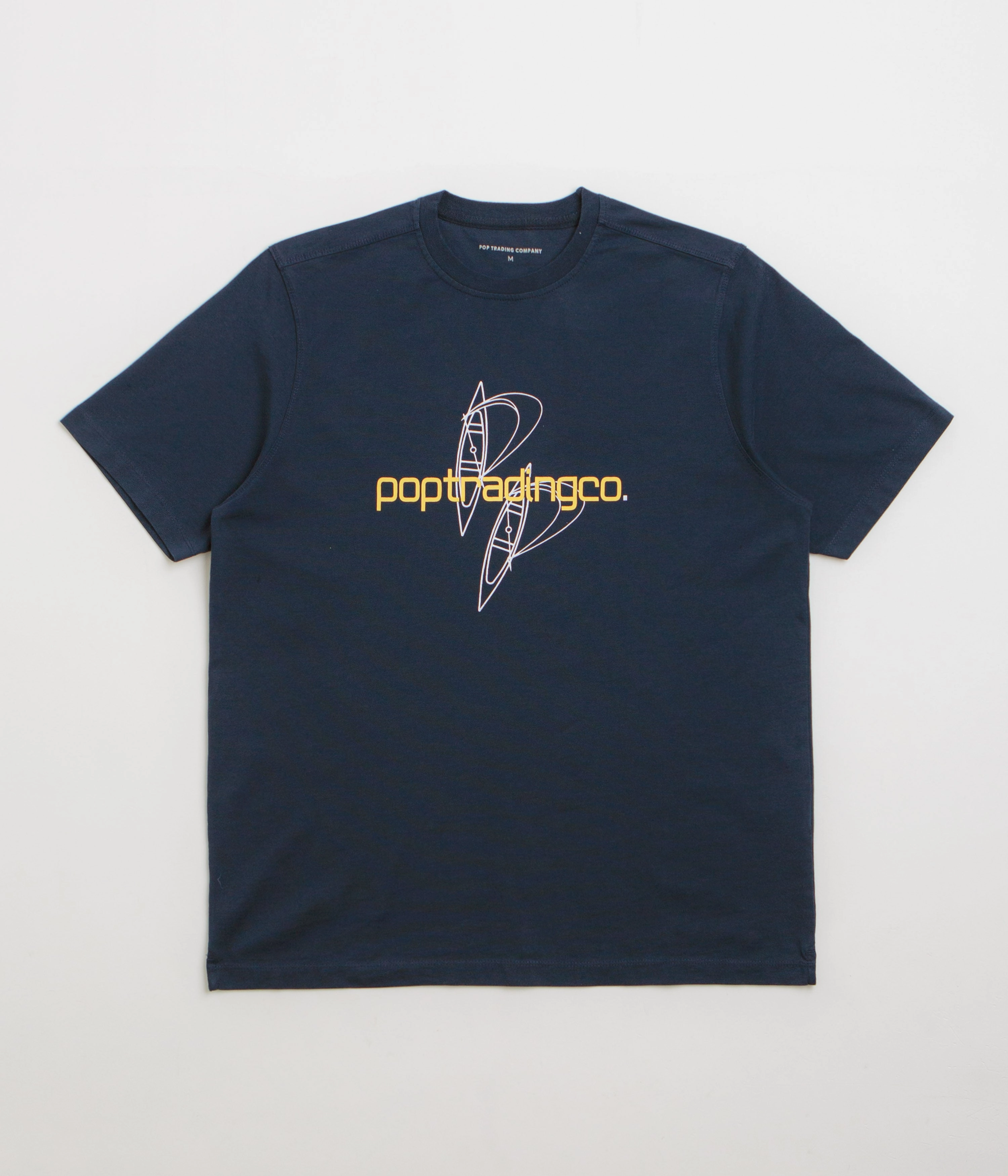 Pop Trading Company Nautical T-Shirt - Navy Smooth Finish