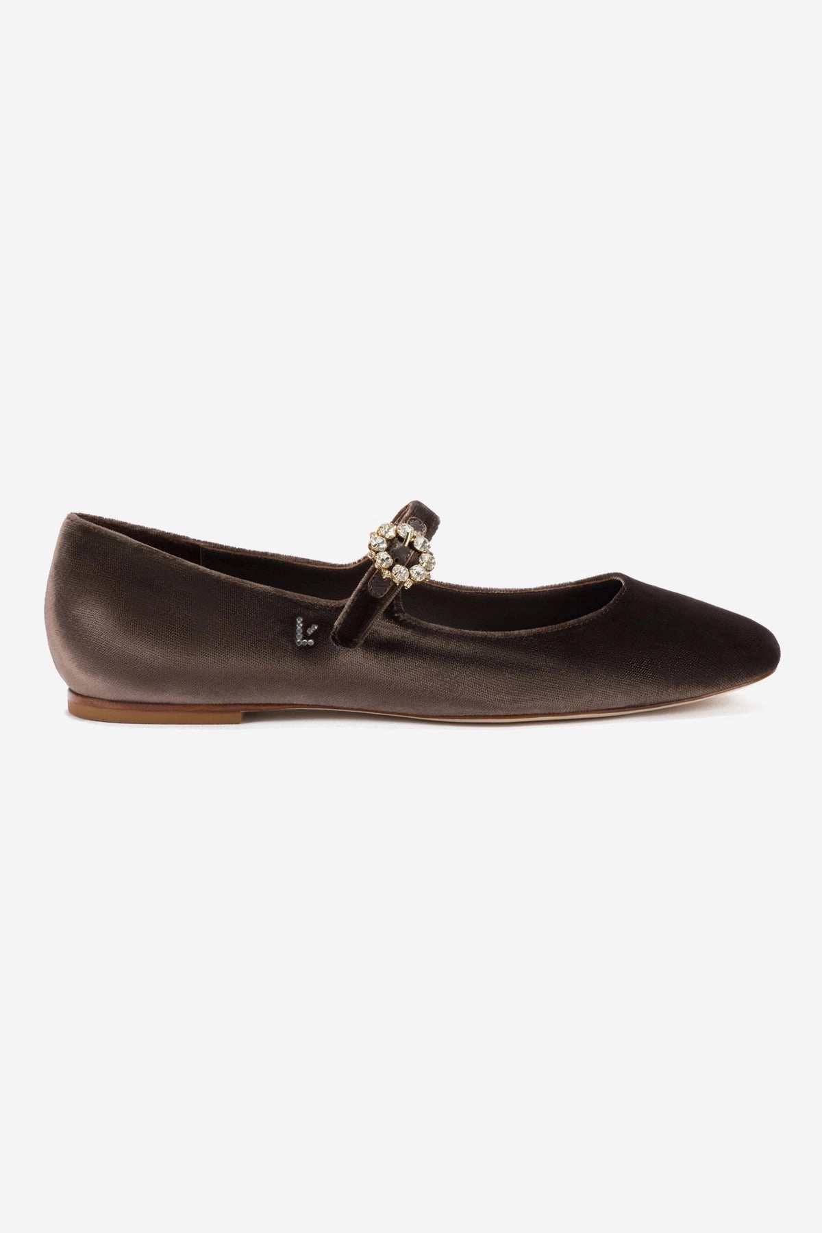 Urban Soft Wide fit Blair Ballet Flat In Expresso Velvet