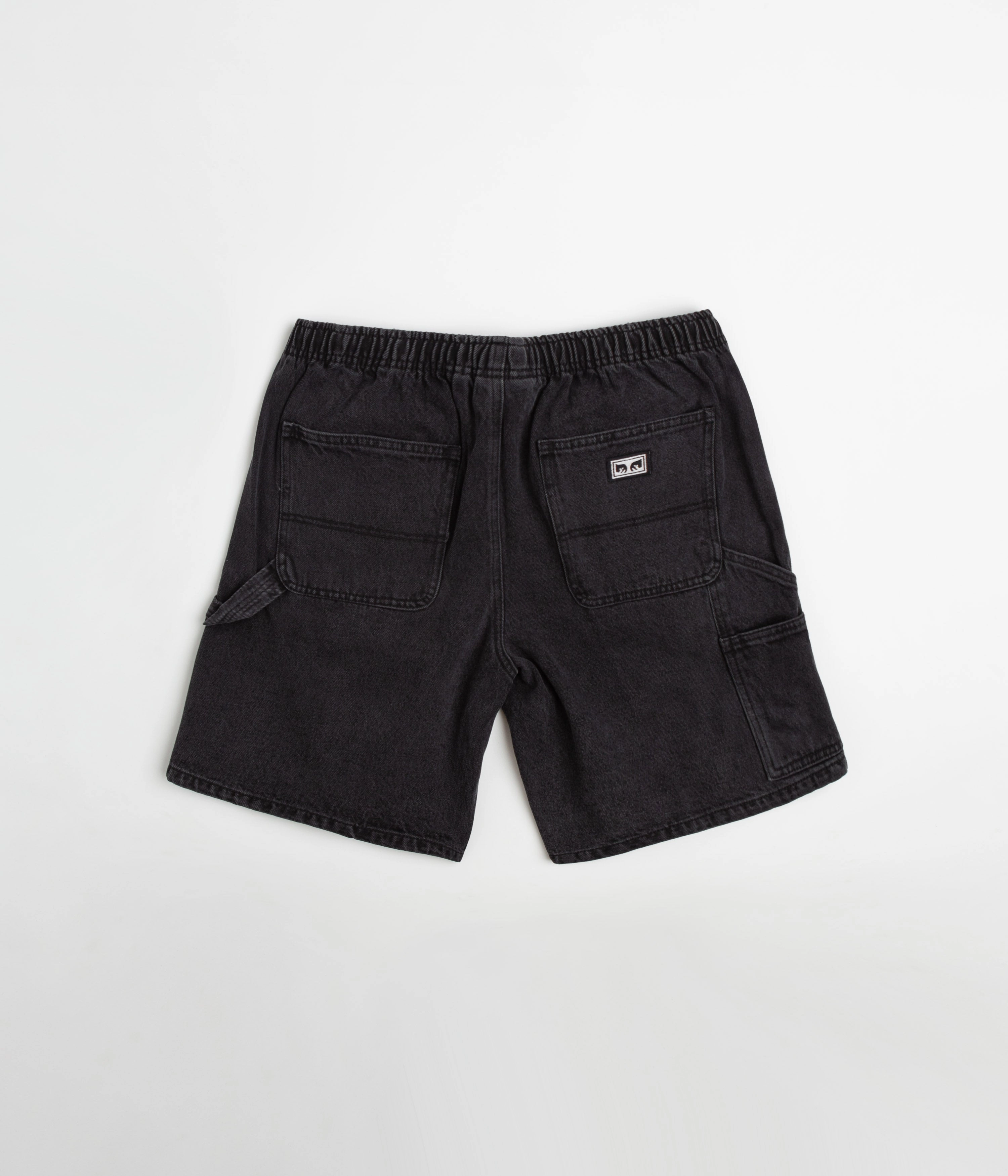 Obey Easy Denim Carpenter Shorts - Black AntiSnagTechnology Sleek Look
