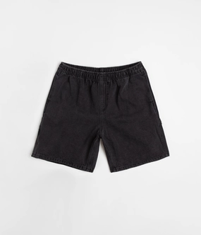 Cross Ventilation Channels Obey Easy Denim Carpenter Shorts - Black