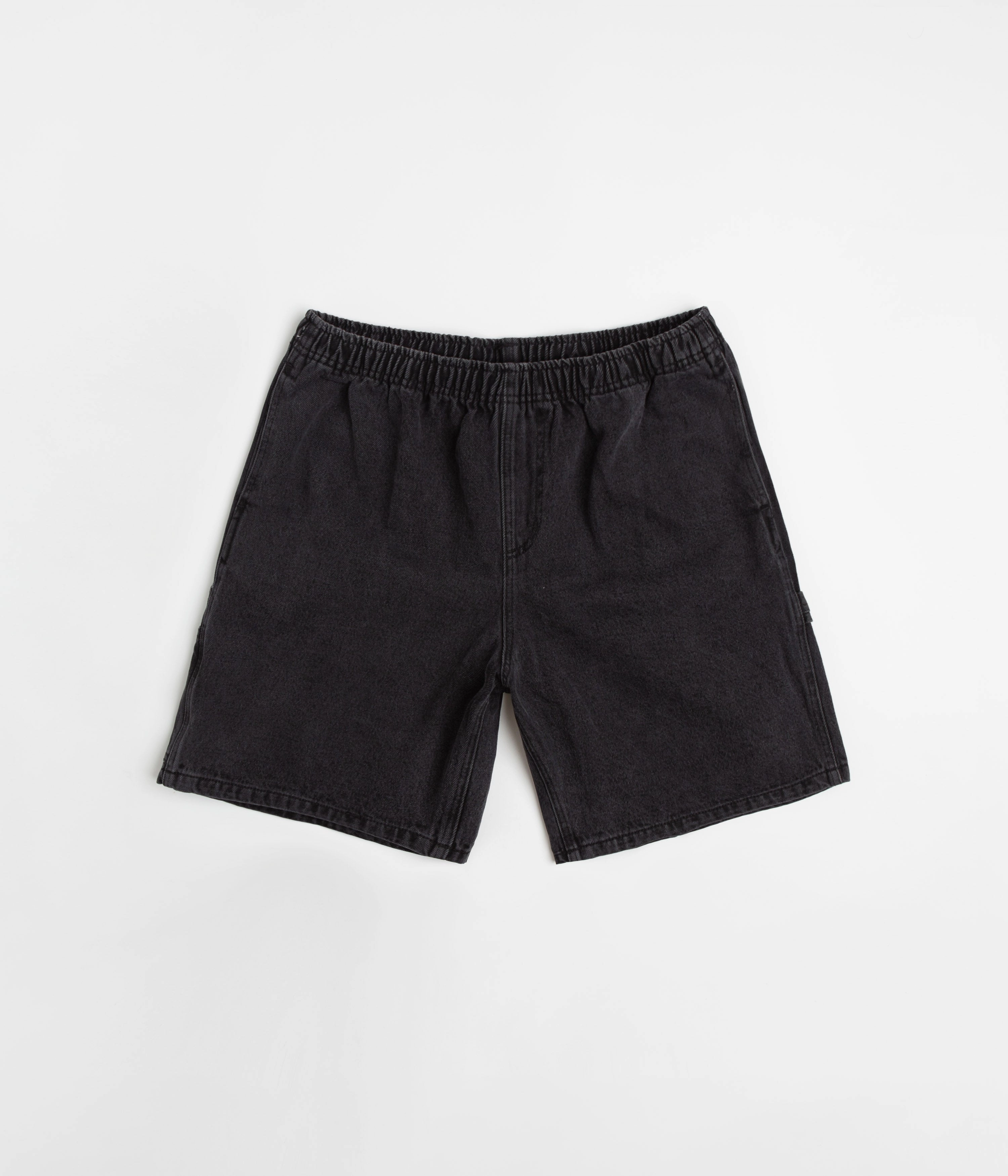 Cross Ventilation Channels Obey Easy Denim Carpenter Shorts - Black