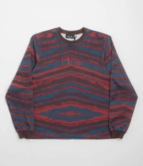 Dime Brushstroke Shirt - Bordeaux Anti Pill Treatment