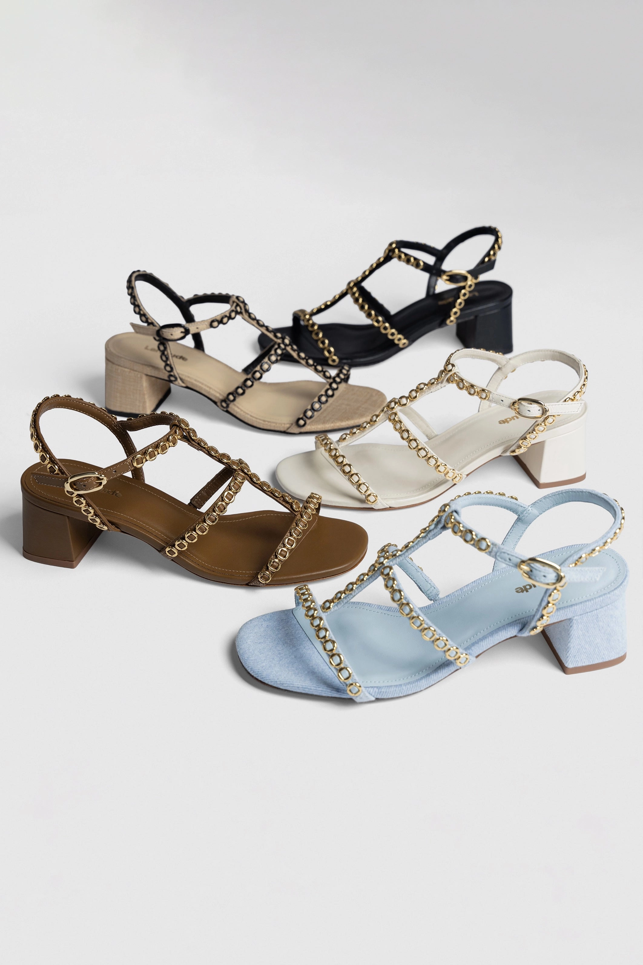 Street Chill Handcrafted Stitching Detail Milanina Block Sandal In Beige Raffia