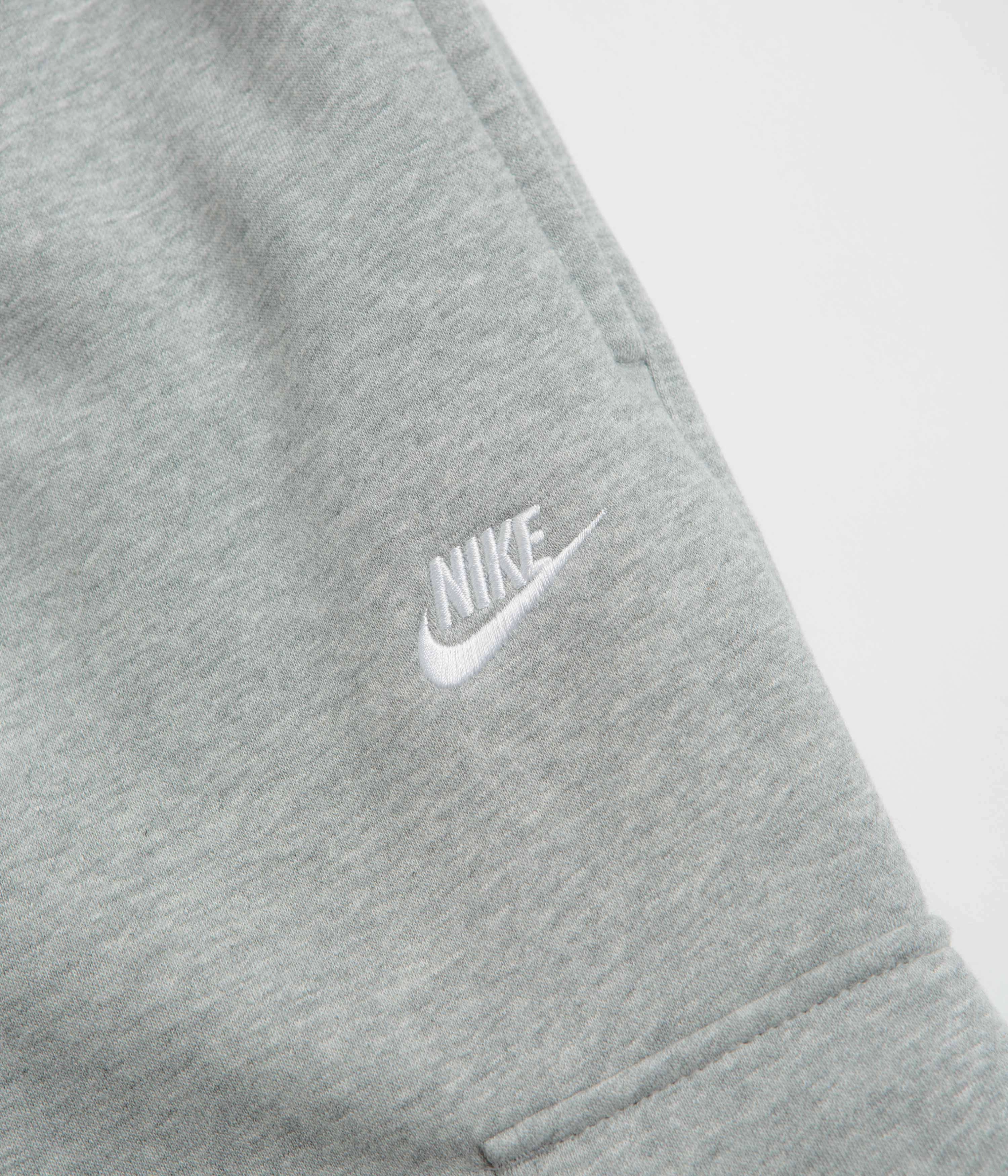 Cool Comfort Modern Style Nike Club Cargo Pants - Dark Grey Heather / Light Smoke Grey / White