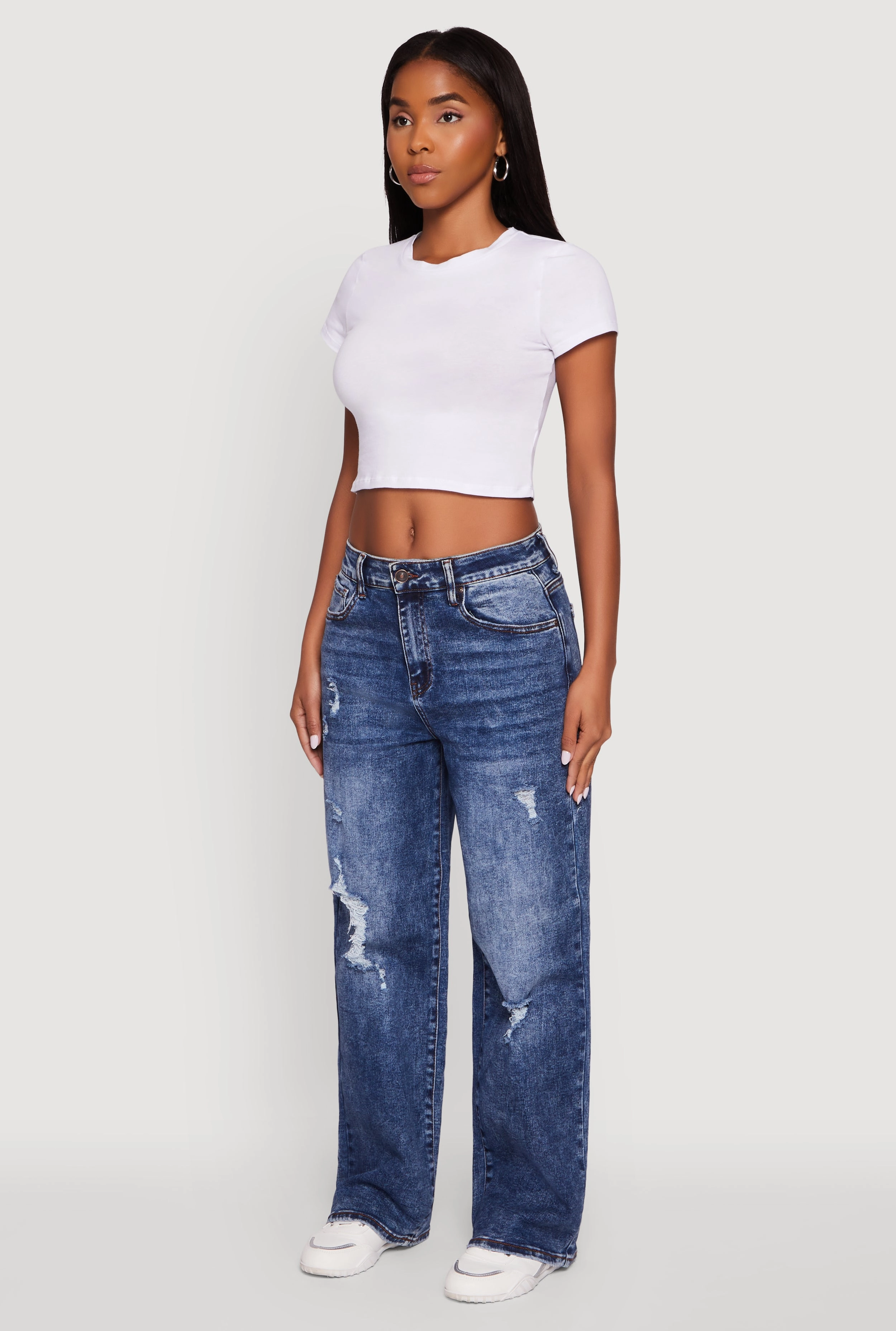 Smart Casual Modern Rainy Day Lightweight Urban Explorer Mineral Wash Whiskered Distressed Straight Leg Jeans
