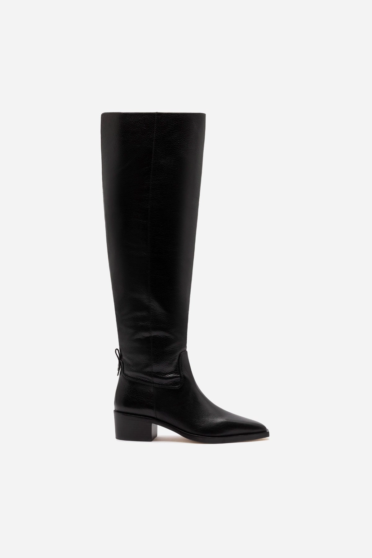 Florencia Hi Boot In Black Leather Street Roam Golf Course