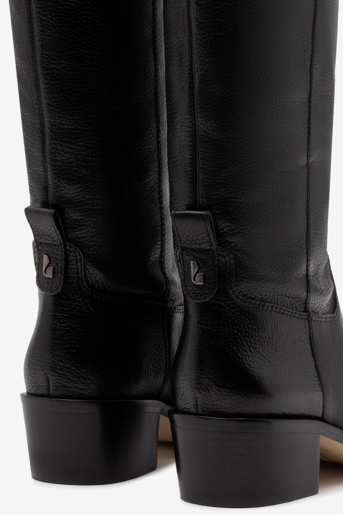 Slip On Florencia Hi Boot In Black Leather