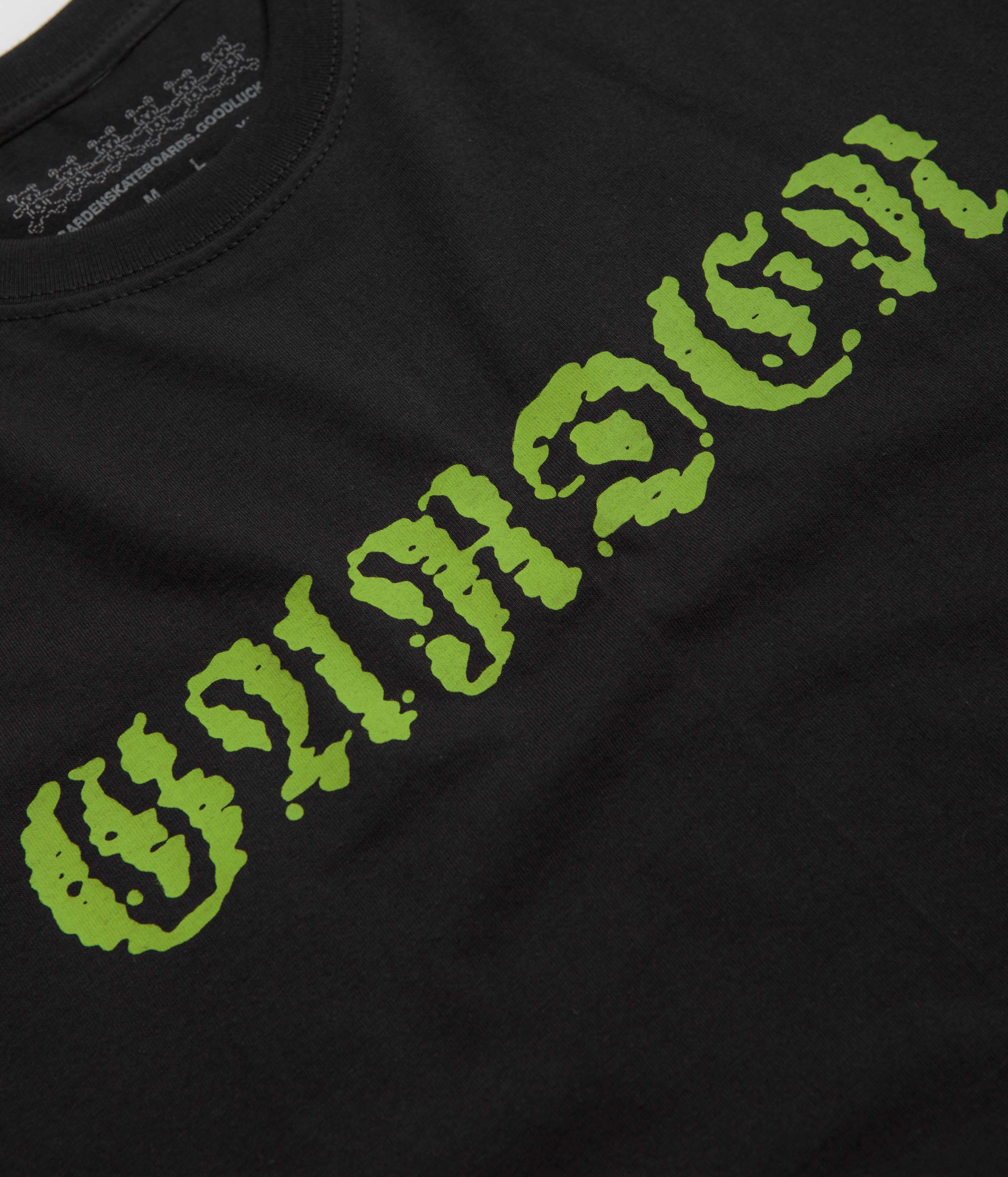 Timeless Layer Flexible Ribbed Cuffs Garden Mirage T-Shirt - Black / Green