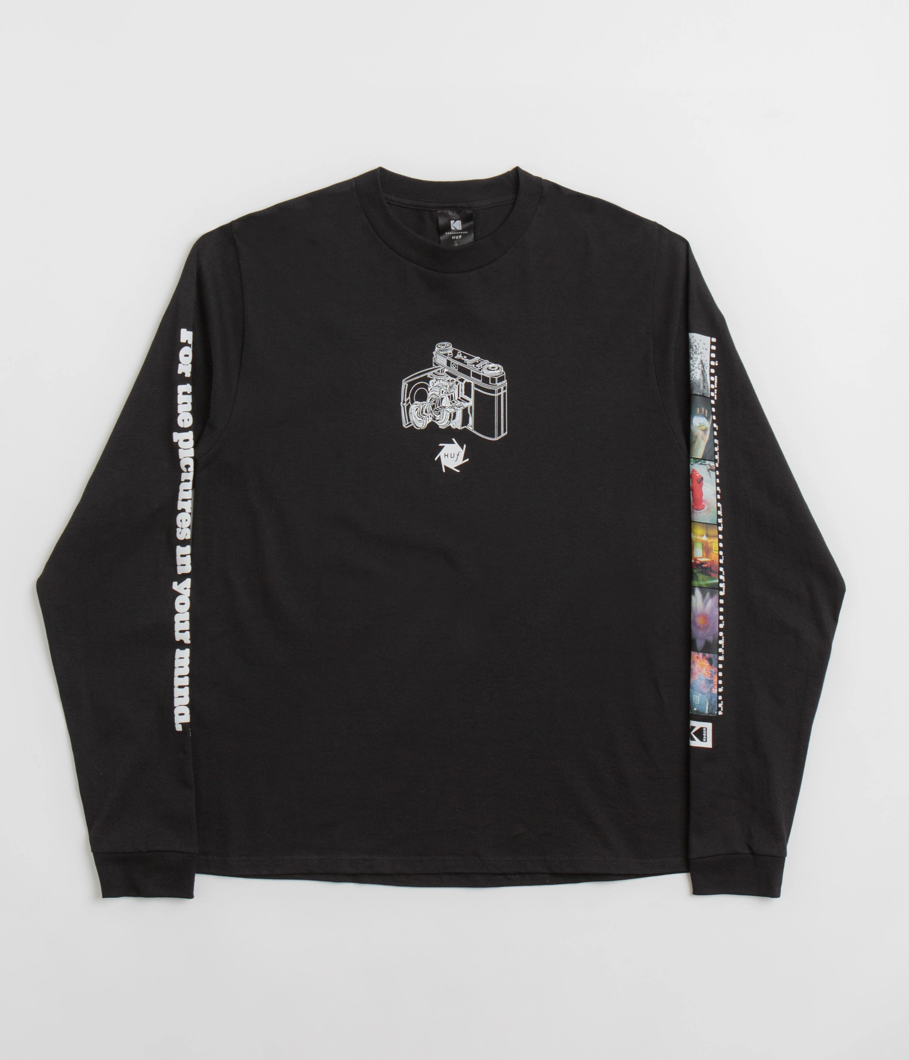 HUF x Kodak Inner Vision Long Sleeve T-Shirt - Black Travel Wear
