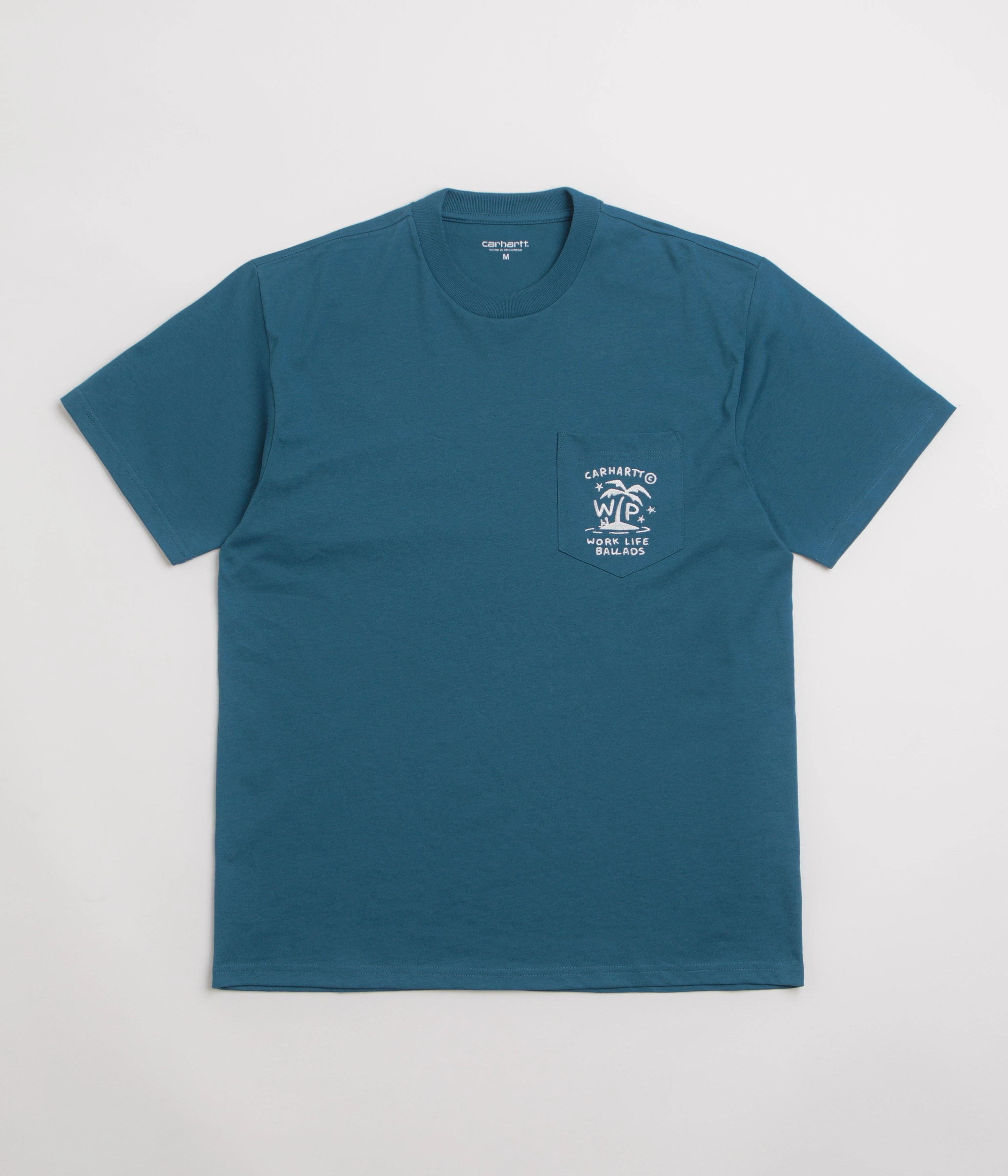 Carhartt Fragments Pocket T-Shirt - Sodalite / White Stylish Details