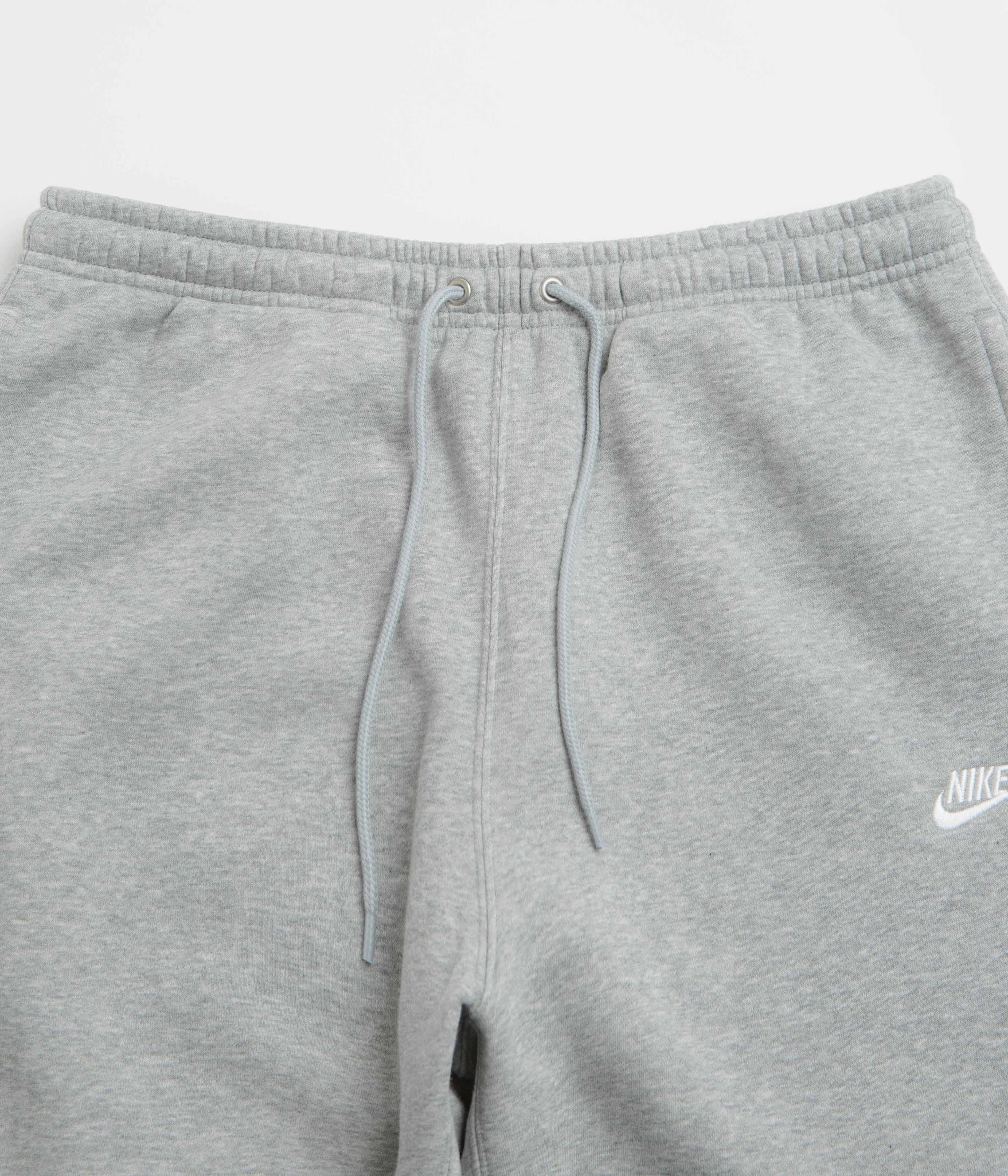 Nike Club Joggers - Dark Grey Heather / Light Smoke Grey / White Quick Comfort Fit UV protection coating