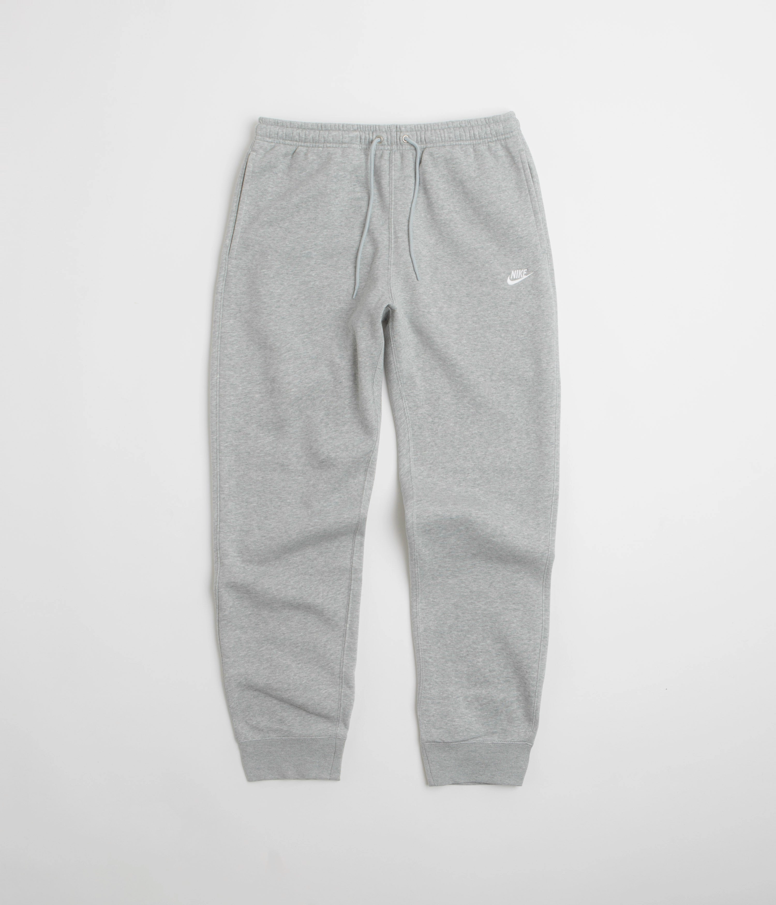 Nike Club Joggers - Dark Grey Heather / Light Smoke Grey / White Quick Change Shape Flex