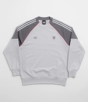 Snuggly Comfort Adidas x Wall Street x Olympique Lyonnais Crewneck Sweatshirt - Solid Grey / Grey Five
